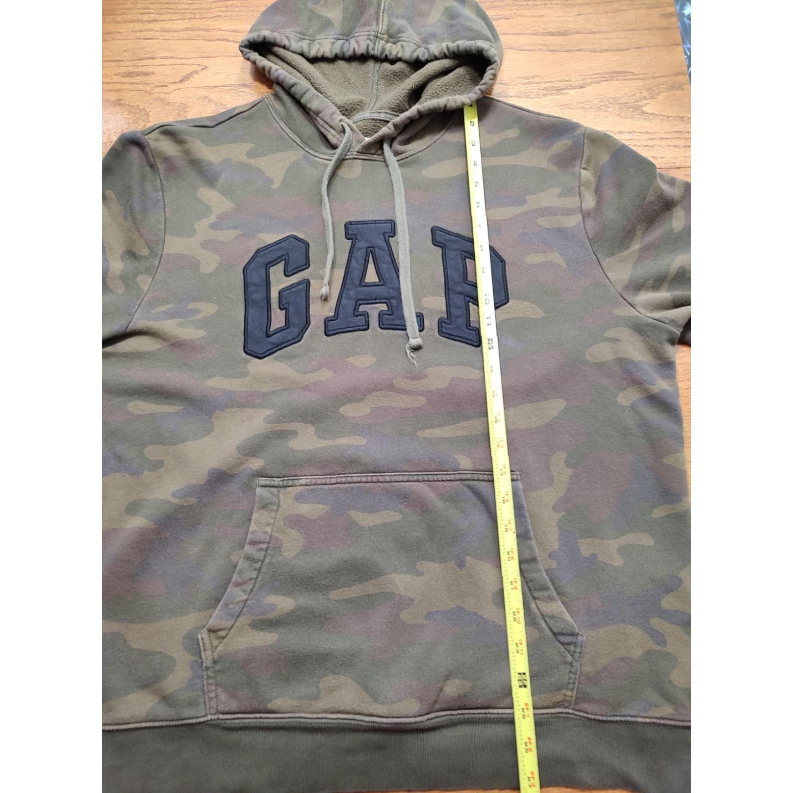 Gap Gap Camo Hoodie Green Logo Faded Pullover Sweatshirt L Mens Large Camouflage Grunge Military Outdoors All Seasons Pockets Hooded Size US L / EU 52-54 / 3 - 5 Thumbnail