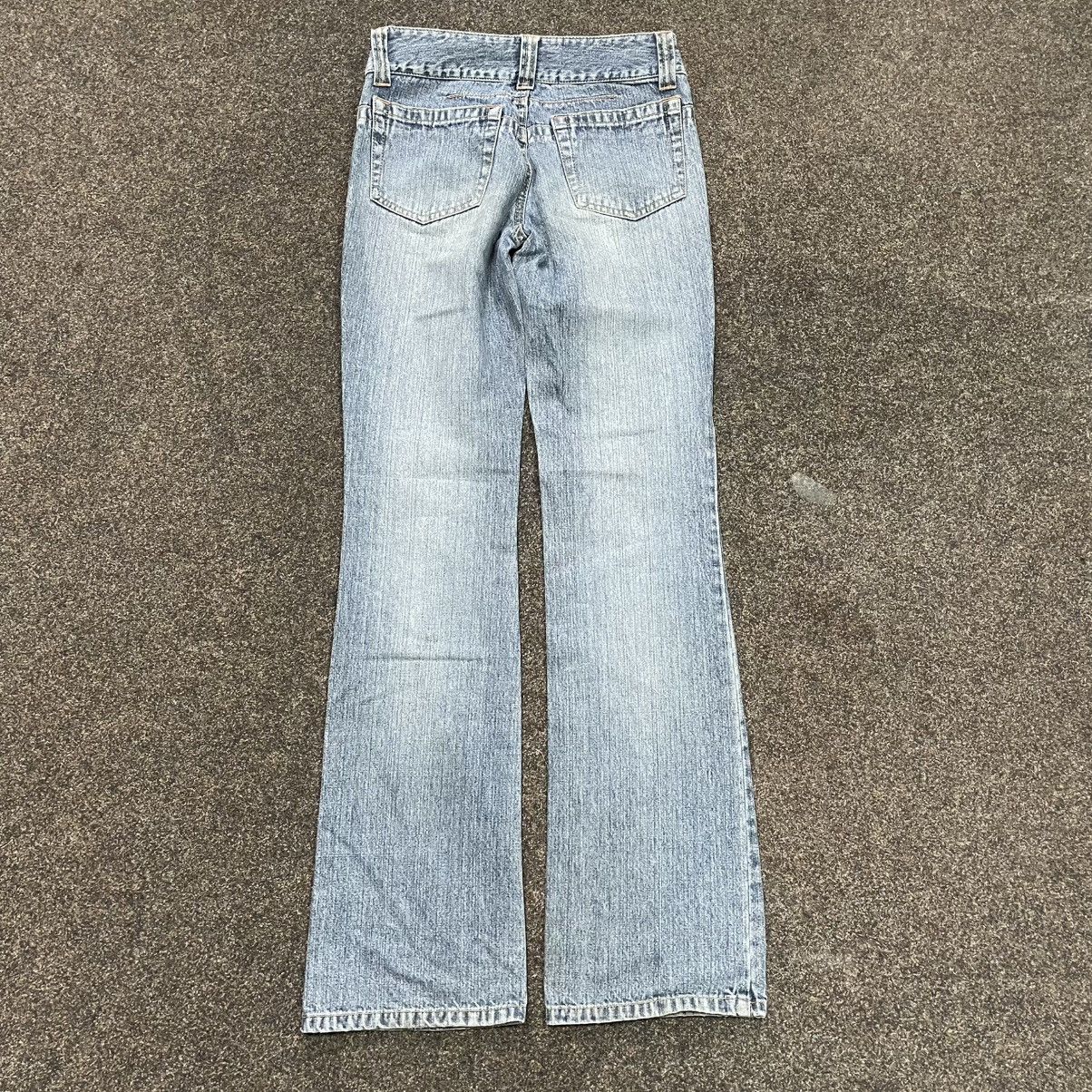 Vintage Vintage Y2K Light Wash Baggy Wide Leg Flared Jeans Grunge Size 32" / US 10 / IT 46 - 2 Thumbnail