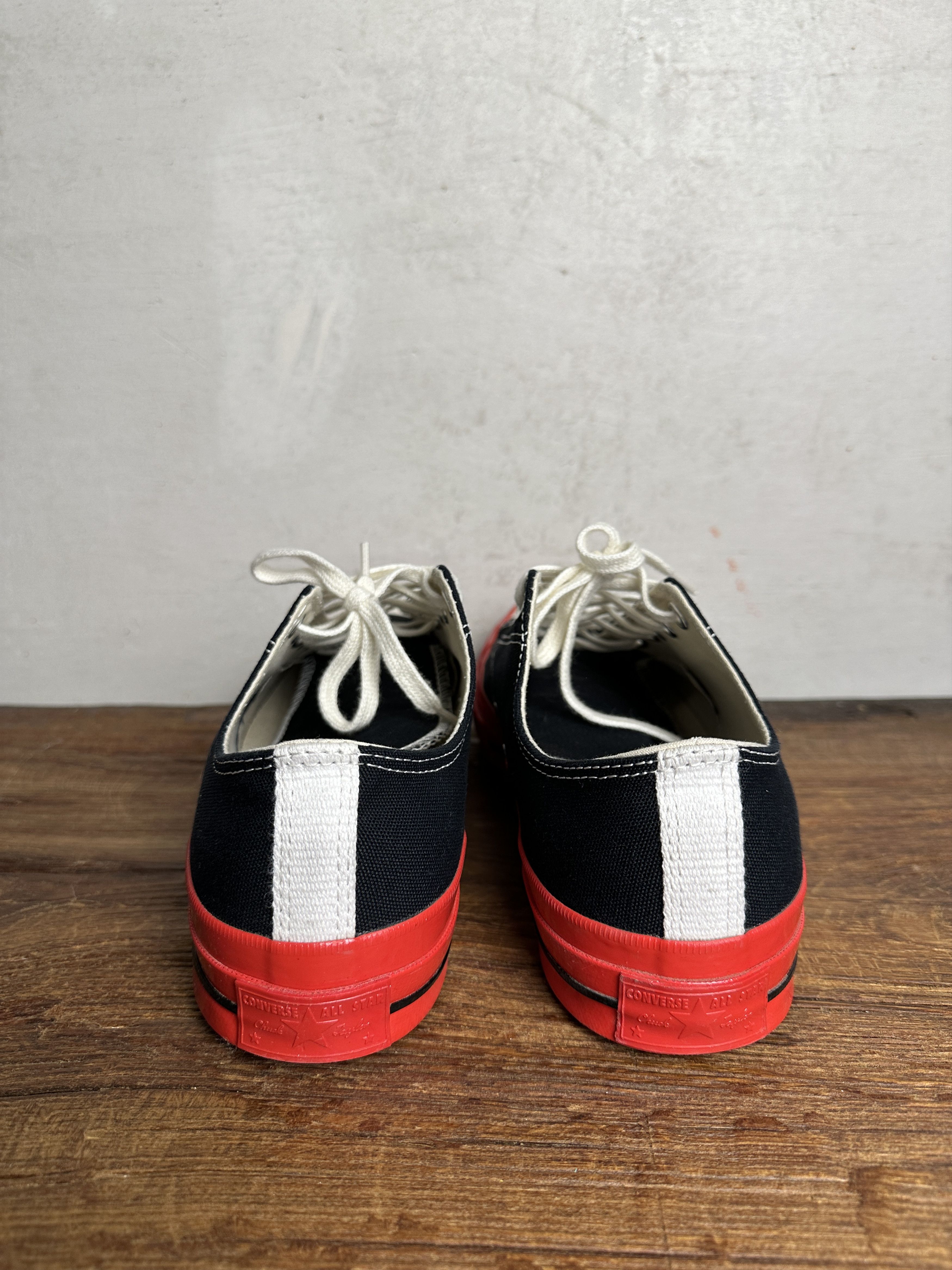 Comme des Garcons Converse Chuck 70 CDG OX Black High Top Sneakers Size US 10 / EU 43 - 5 Thumbnail