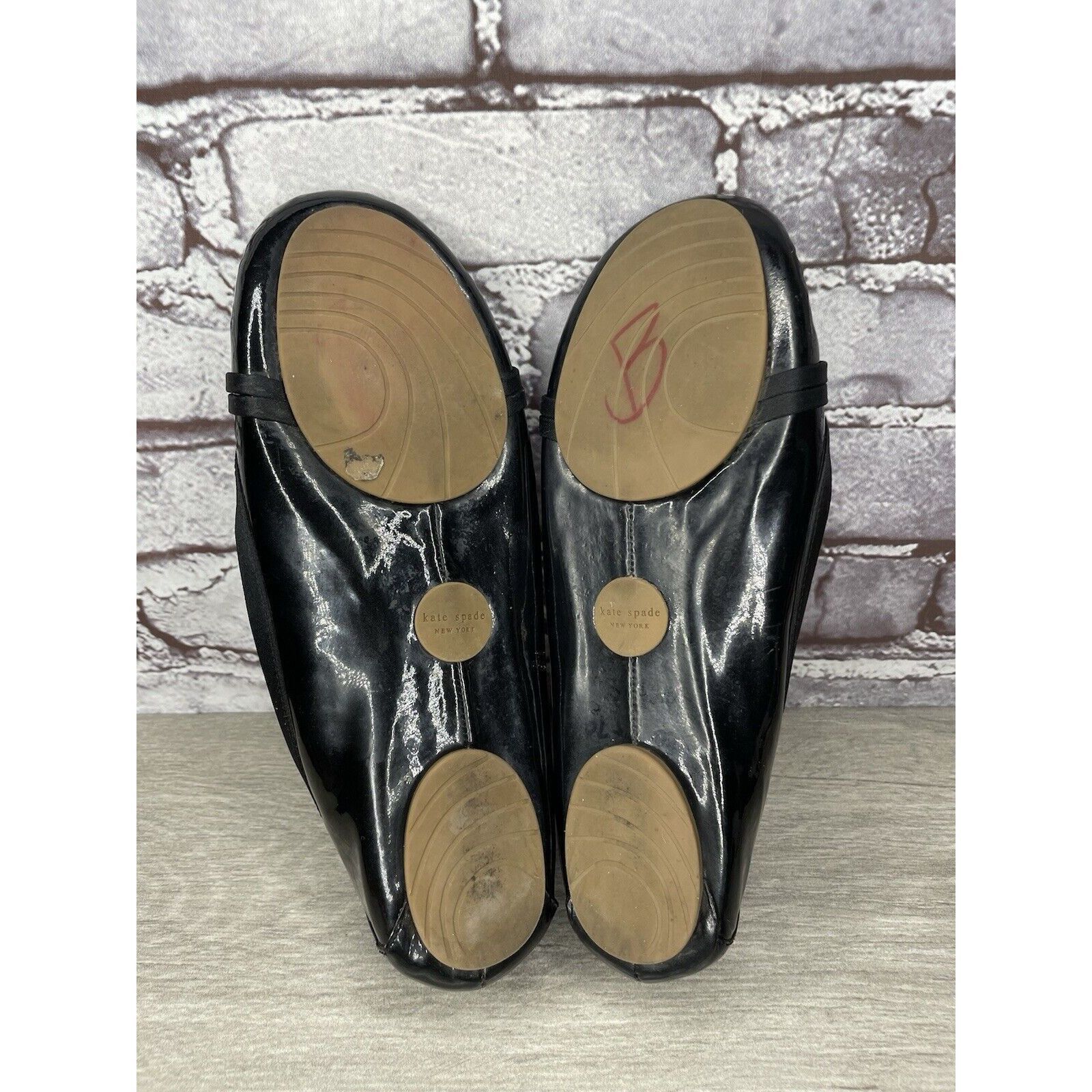 Kate Spade Kate Spade Black Patent Leather Slip On Bow Ballet Flats Sho Size US 6 / IT 36 - 6 Thumbnail