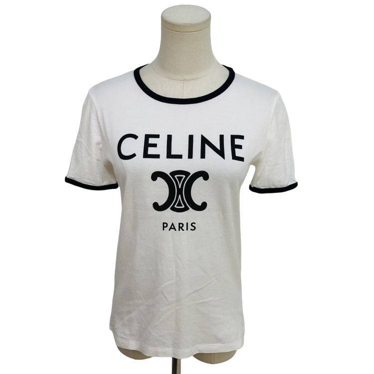 Celine Celine Ringer Logo T-Shirt Size XS Size XS / US 0-2 / IT 36-38 - 1 Thumbnail