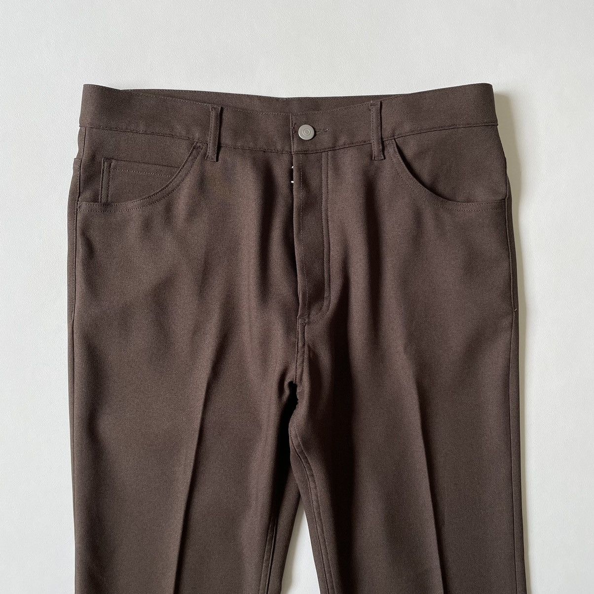 Maison Margiela A/W 18 Brown Tech Twill Trousers Size US 34 / EU 50 - 2 Thumbnail