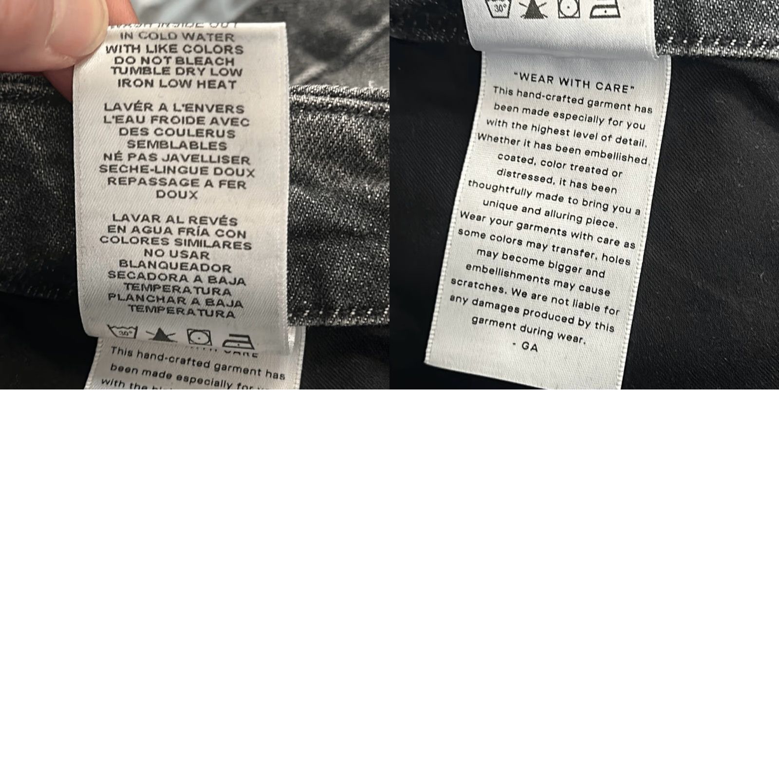 Good American Good American Womens Jeans Distressed Black 8 Regular Gray 29 Straight Anthology? Size 30" / US 8 / IT 44 - 9 Thumbnail