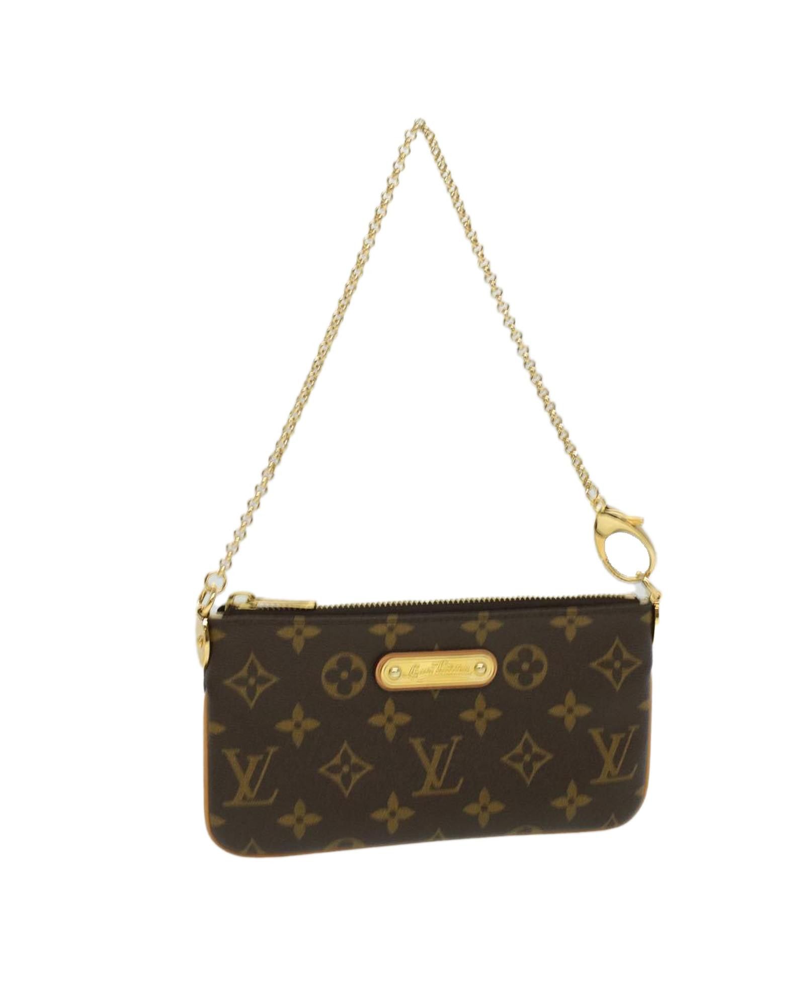 image of Louis Vuitton Monogram Chain Pochette Mira Mm Accessory Pouch, Women's