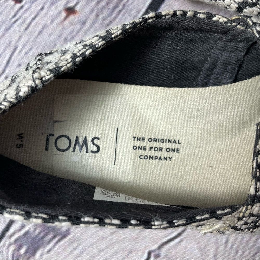 Toms Toms Alpargata Black White Geo Print Woven Shoes Size 5 Size US 5 / IT 35 - 3 Thumbnail