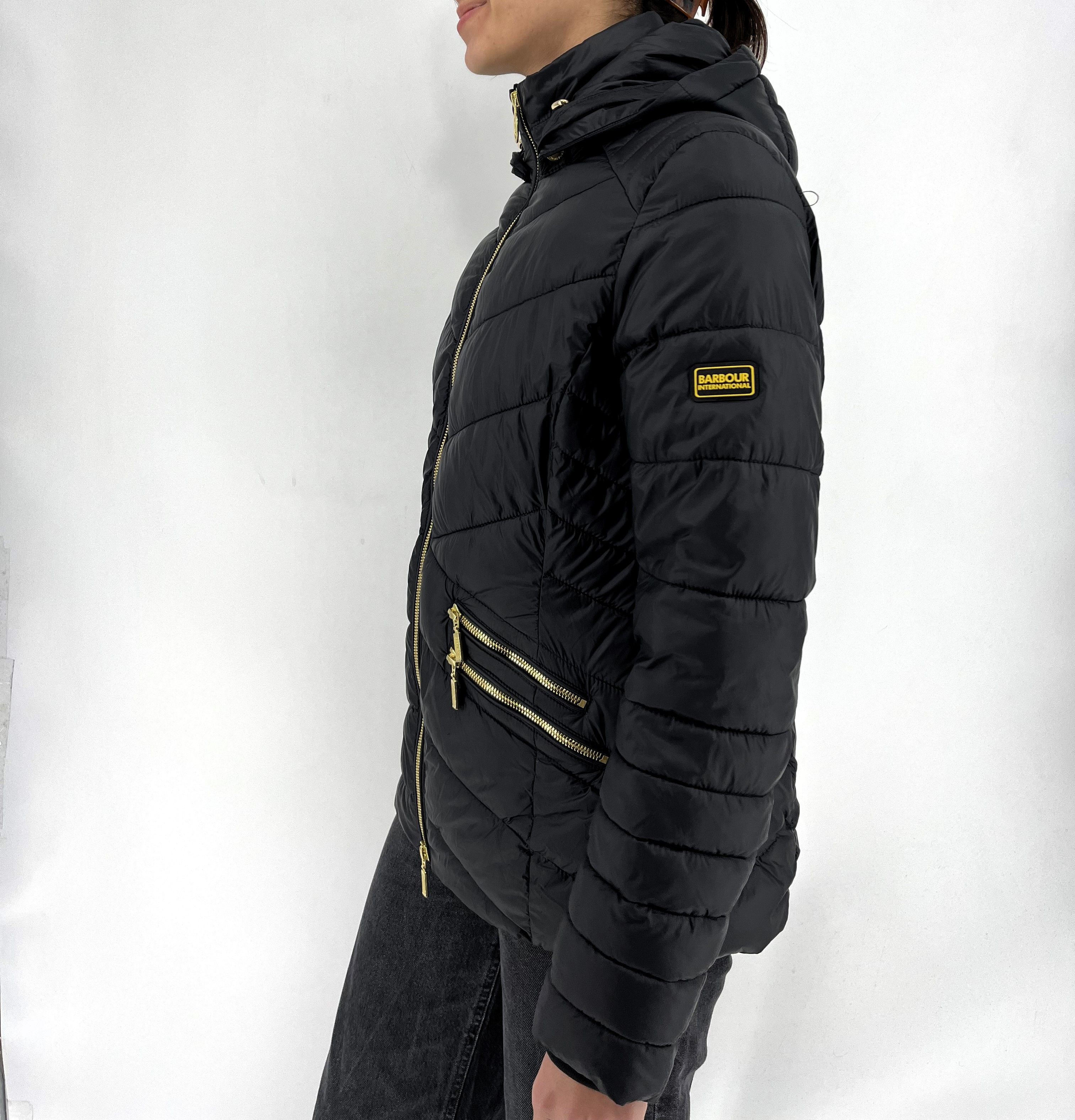 Barbour Barbour International Women's Turbo Quilt Jacket - Black Size M / US 6-8 / IT 42-44 - 5 Thumbnail