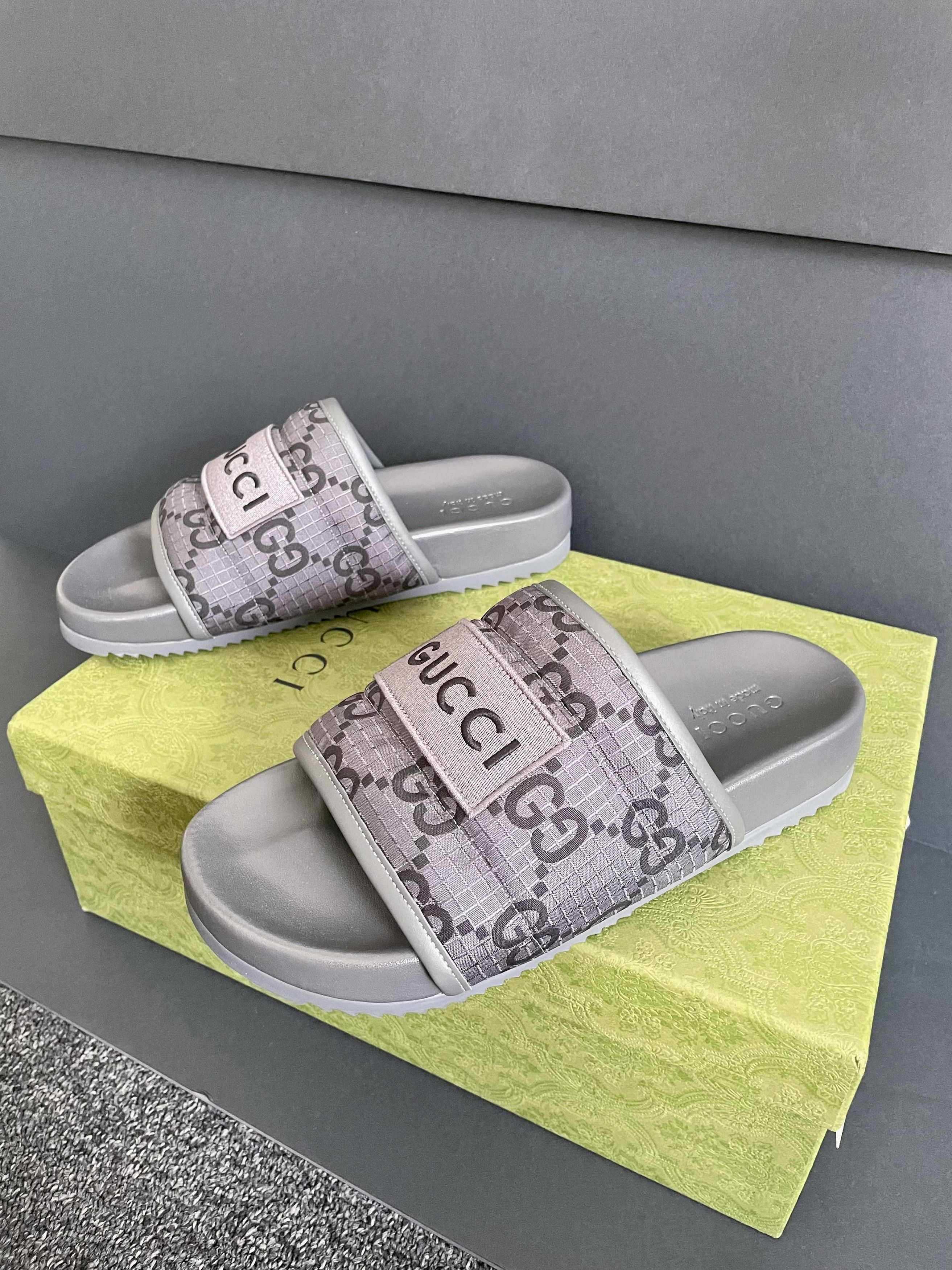Gucci GUCCI RIPSTOP GG SLIDE Size US 7 / EU 40 - 3 Thumbnail