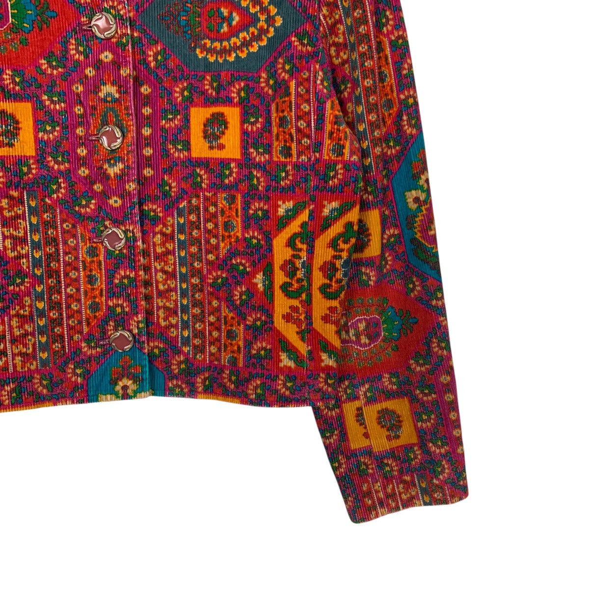Ungaro Paris 90's UNGARO Tapestry Jacquard Pattern Jacket #2728-C123 Size S / US 4 / IT 40 - 4 Thumbnail