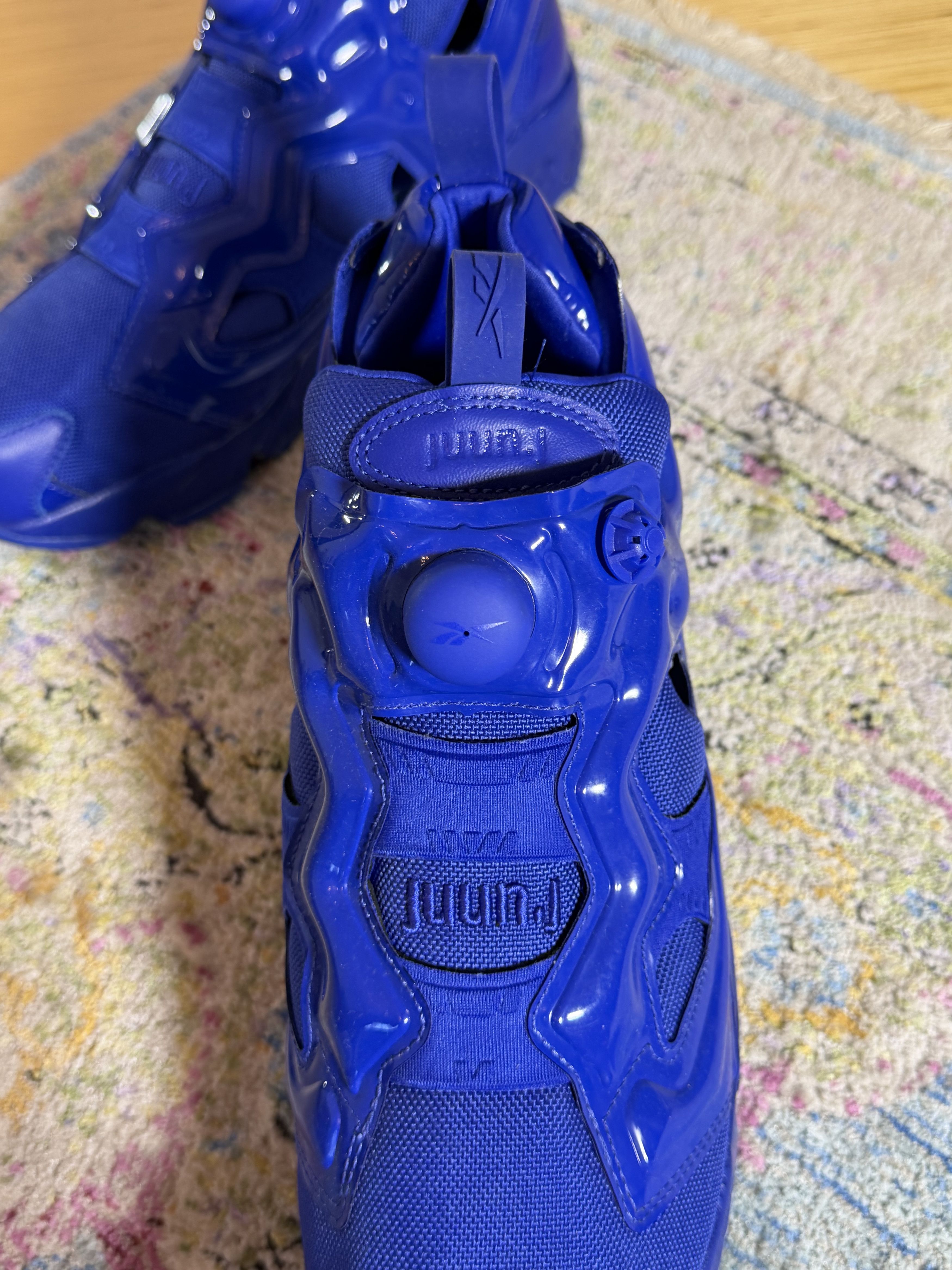 Juun.J × Reebok Juun.J Blue Reebok Edition Instapump Fury OG Sneakers Size US 12 / EU 45 - 10 Thumbnail