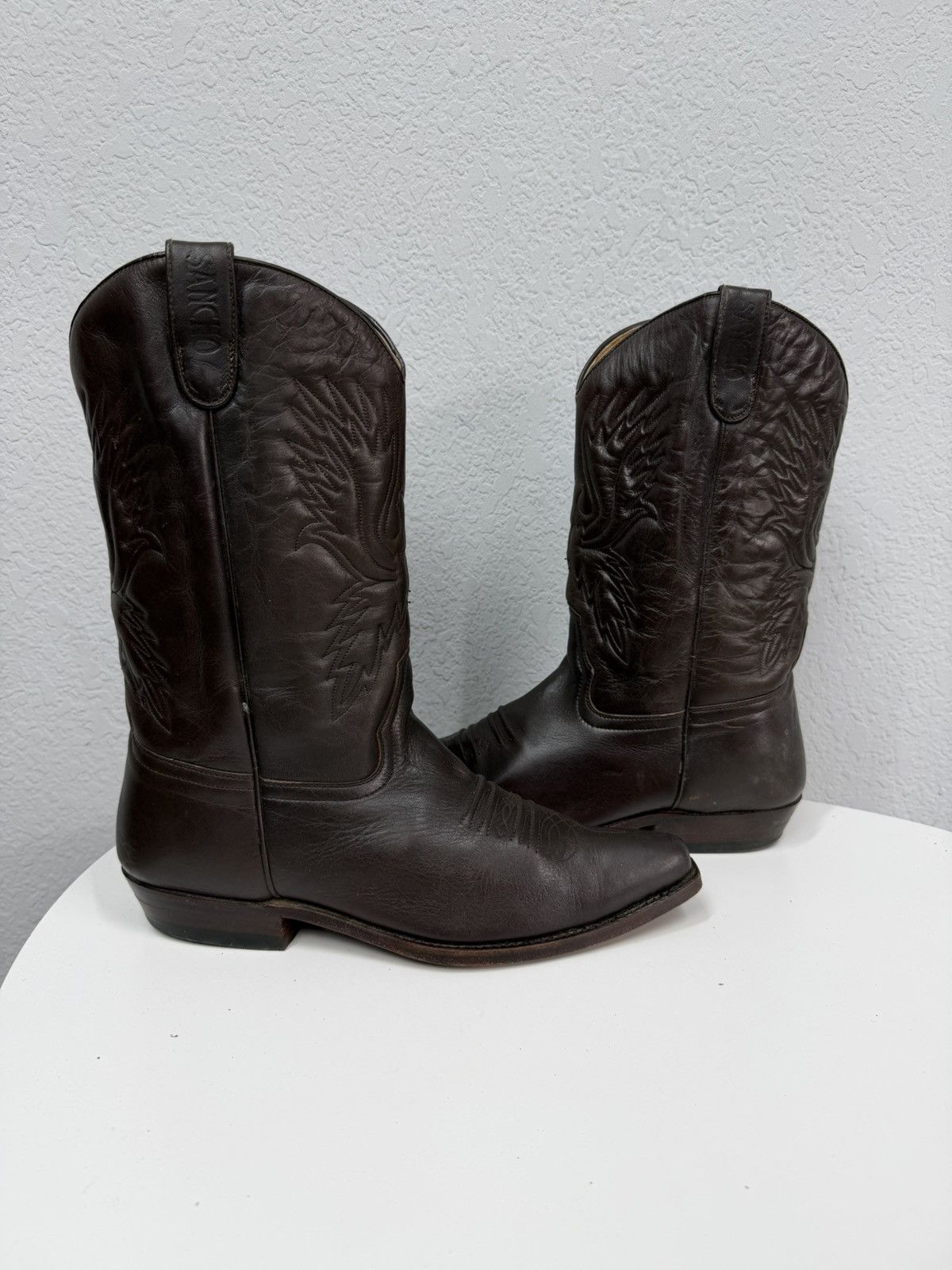 Sancho Boots Vintage Italian AS 98 Rick Owens Style Leather Cowboy Boots Size US 9.5 / EU 42-43 - 1 Thumbnail
