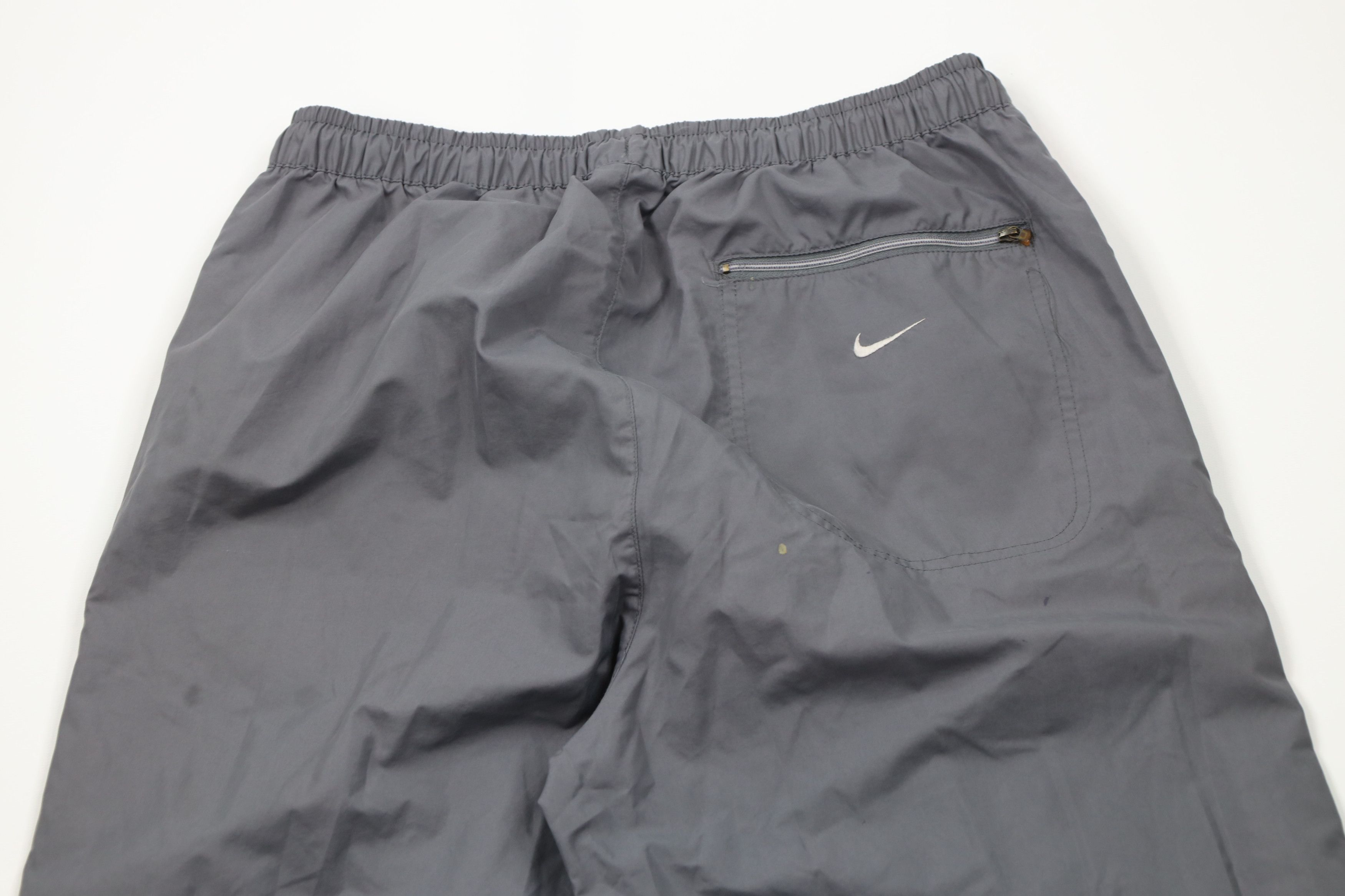 Nike × Vintage Vintage Nike Scott Mini Swoosh Wide Leg Windbreaker Pants Size US 36 / EU 52 - 12 Thumbnail