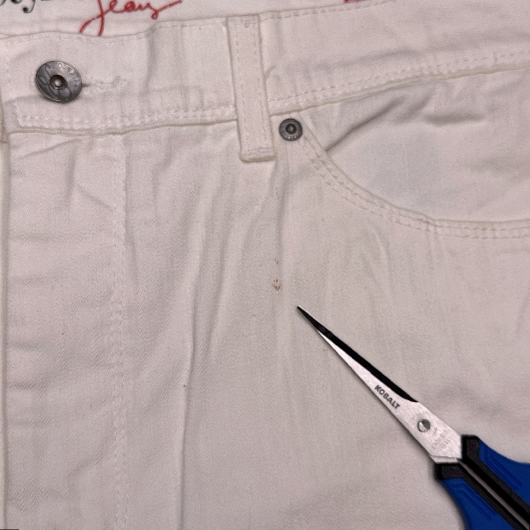 Vintage Style&co Bootcut Jeans Womens 18 White High Rise Stretch Denim 5-Pocket Logo Zip Inseam 32.5in Regular Size 40" / US 18 - 4 Thumbnail