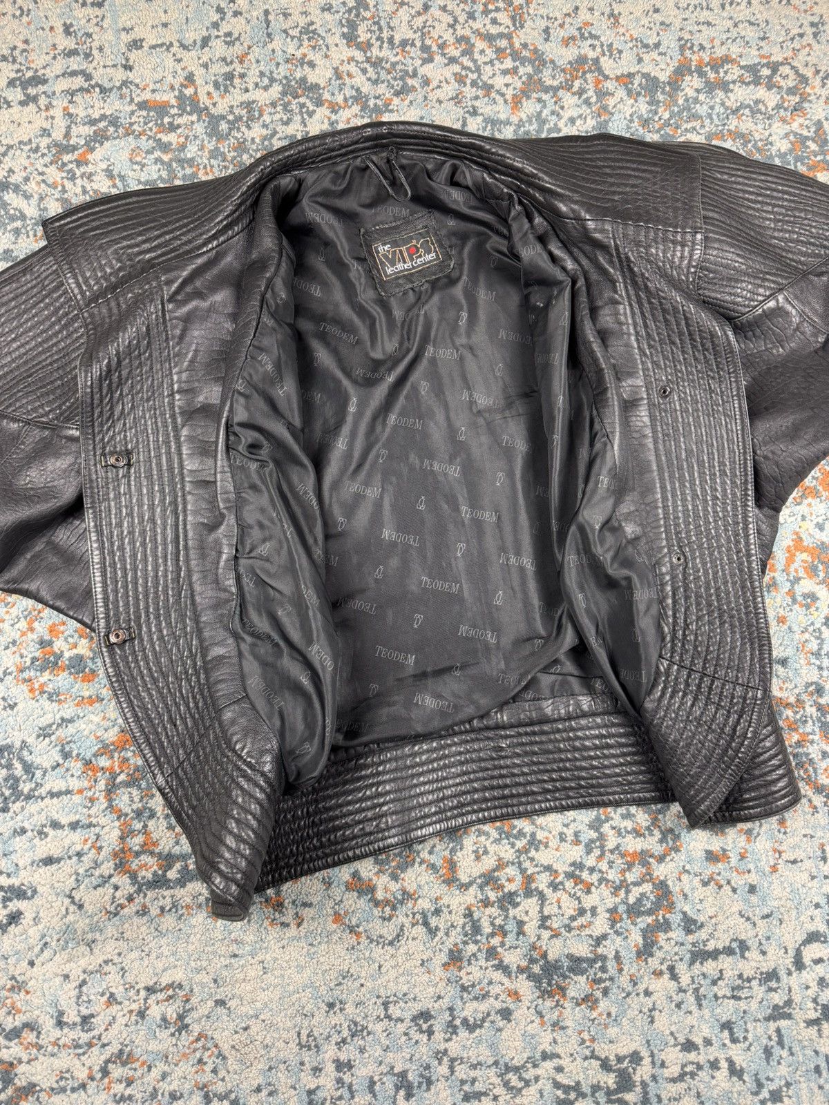 Japanese Brand × Vintage Vintage 90s crazy real leather avant garde design jacket Size M / US 6-8 / IT 42-44 - 13 Thumbnail
