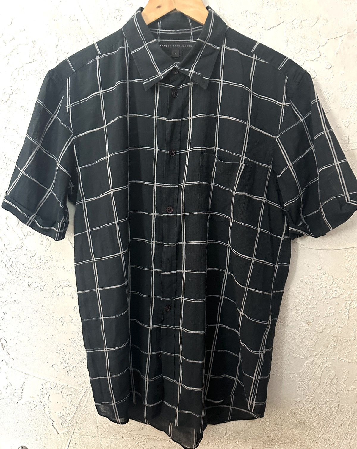 Marc by Marc Jacobs Blue/Green SS Shirt Marc by Marc Jacobs Size US L / EU 52-54 / 3 - 1 Thumbnail
