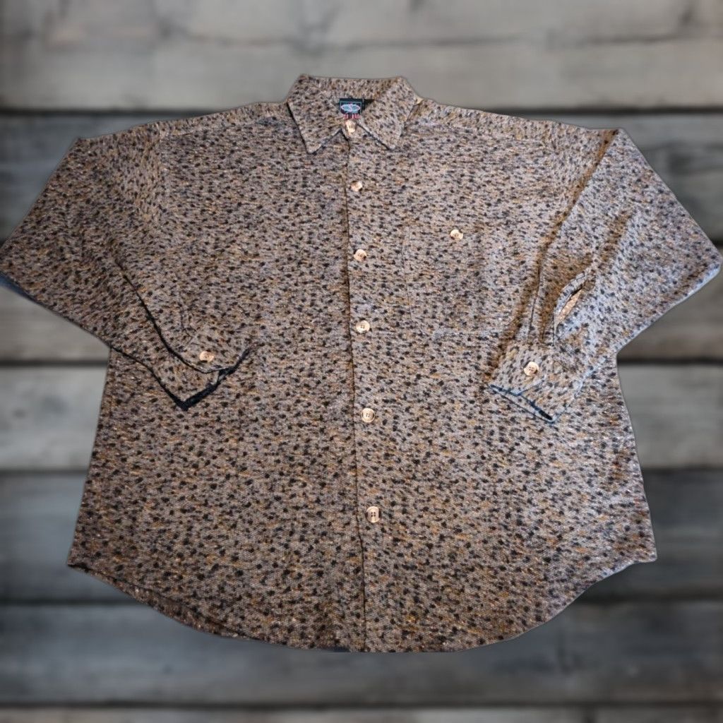 Vintage Vtg Santana Mens Snakeskin Textured Long Sleeve Button Up Shirt EUC Size L Size US L / EU 52-54 / 3 - 1 Thumbnail