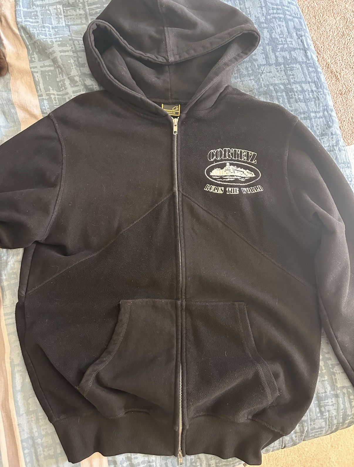 Corteiz Corteiz Navy Zip Up Hoodie | Grailed