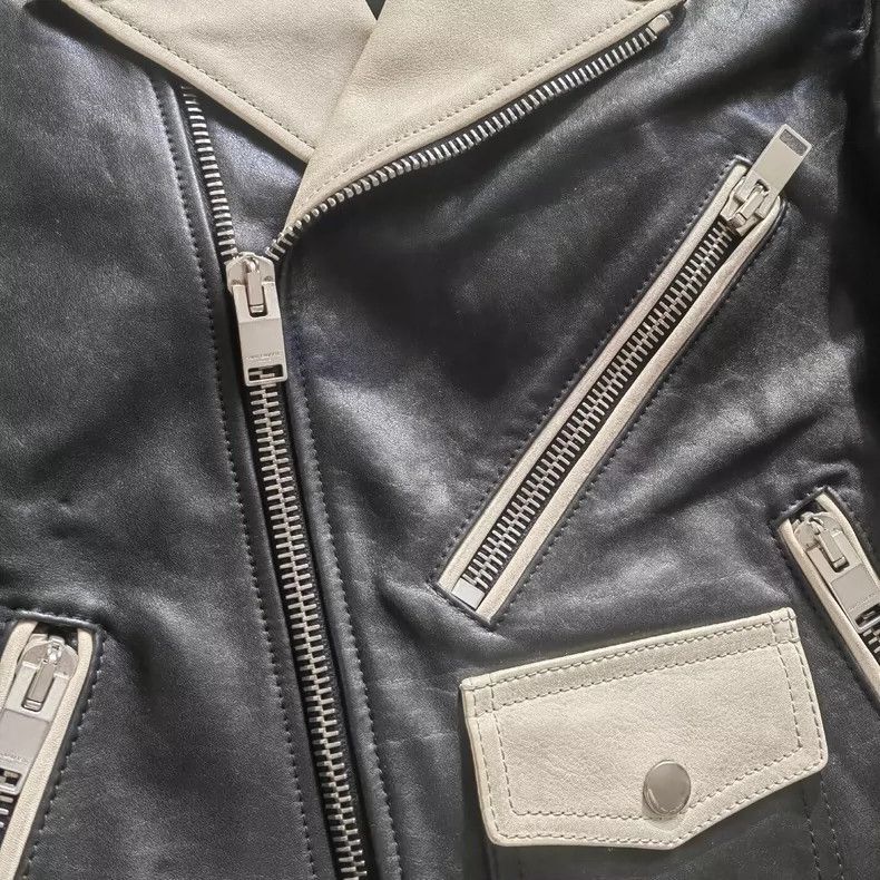 Saint Laurent Paris Saint Laurent Paris 14ss black and white color blocked leat Size US XS / EU 42 / 0 - 5 Thumbnail