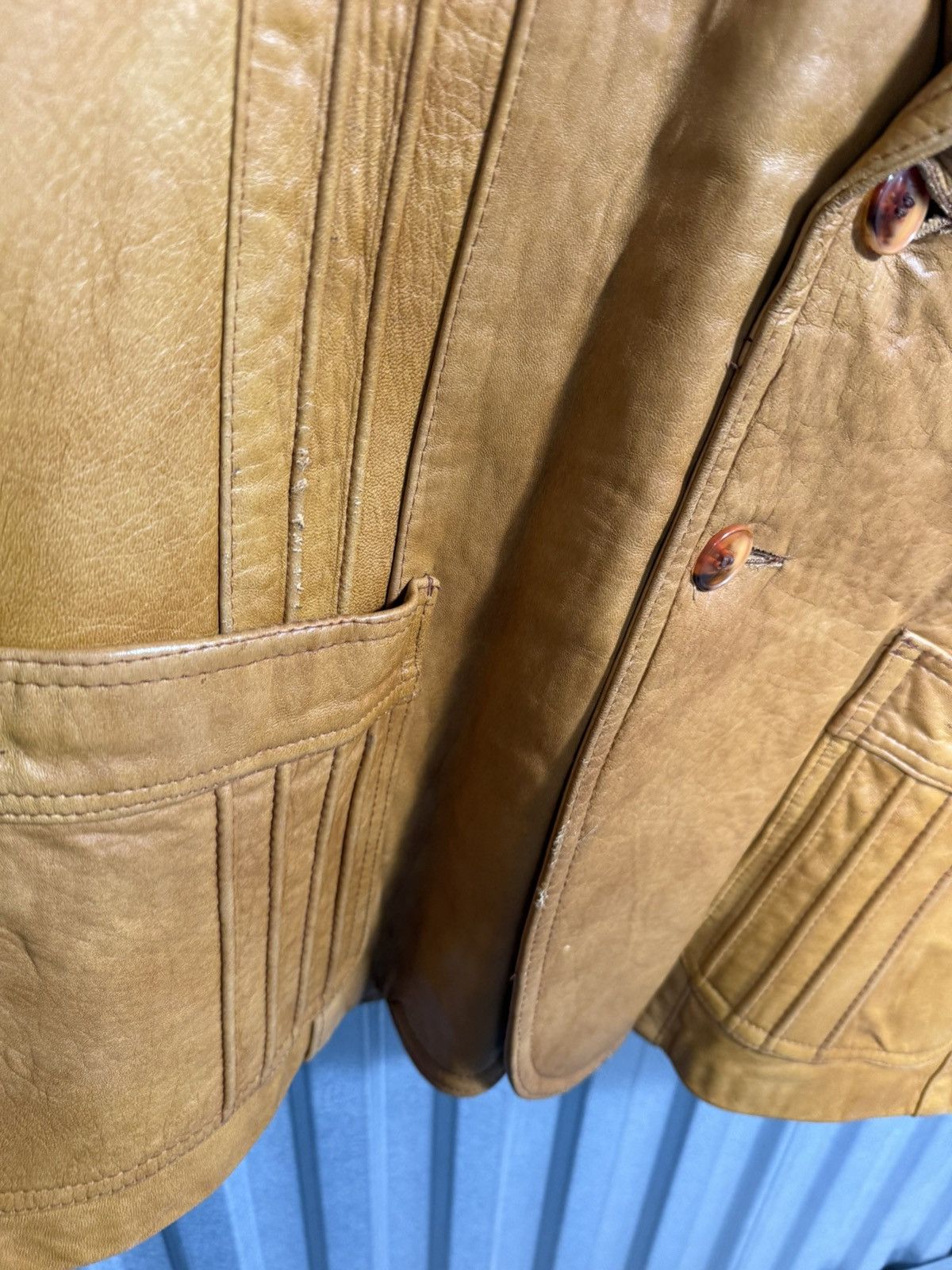Cosa Nova 70s Vintage Casa Nova Leather Western Tuxedo Cowboy Jacket Size US L / EU 52-54 / 3 - 8 Thumbnail