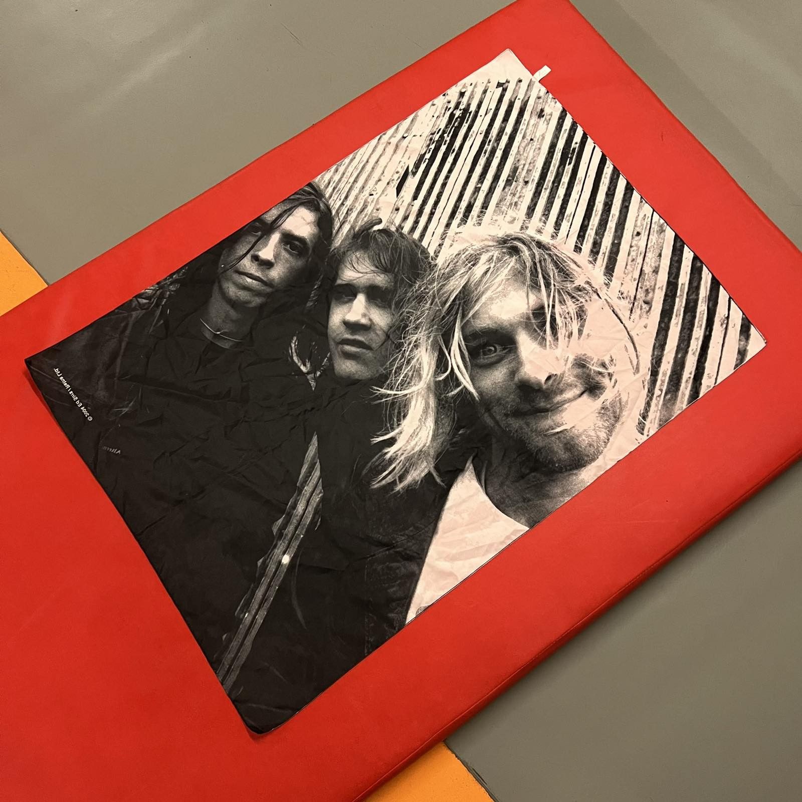Nirvana × Vintage Rare Scarf vintage Nirvana line up 90s Size ONE SIZE - 1 Thumbnail