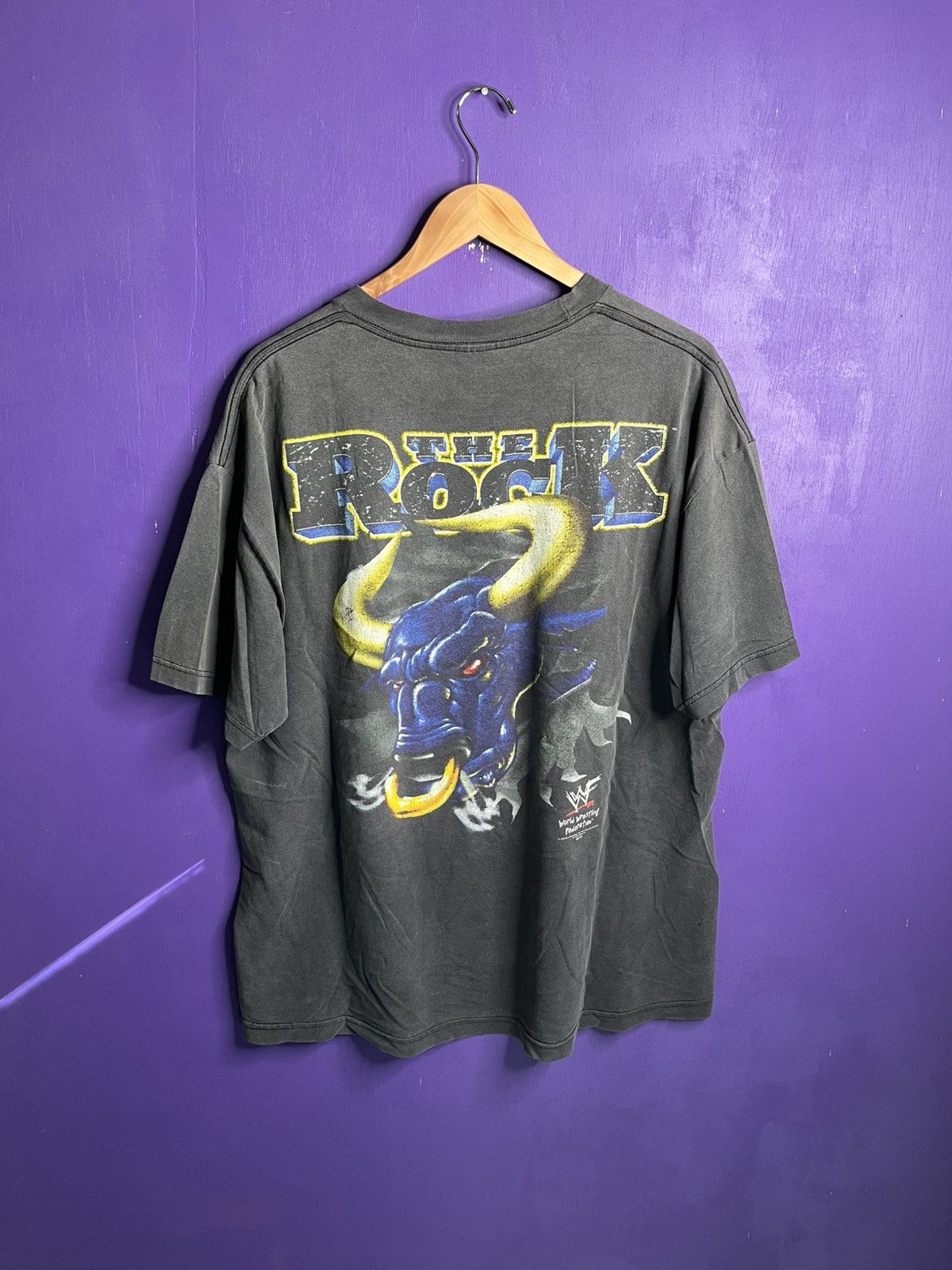Vintage × WWF Vintage 1998 WWF The rock know your role t-shirt Size US XL / EU 56 / 4 - 2 Thumbnail