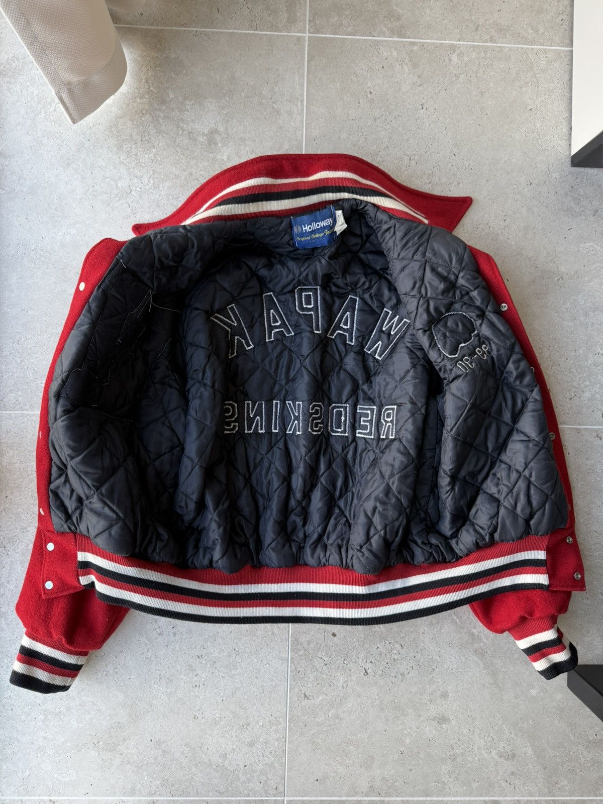 NFL Vintage 89-90 Washington Wapak Redskins Bomber Jacket Size US XL / EU 56 / 4 - 6 Thumbnail