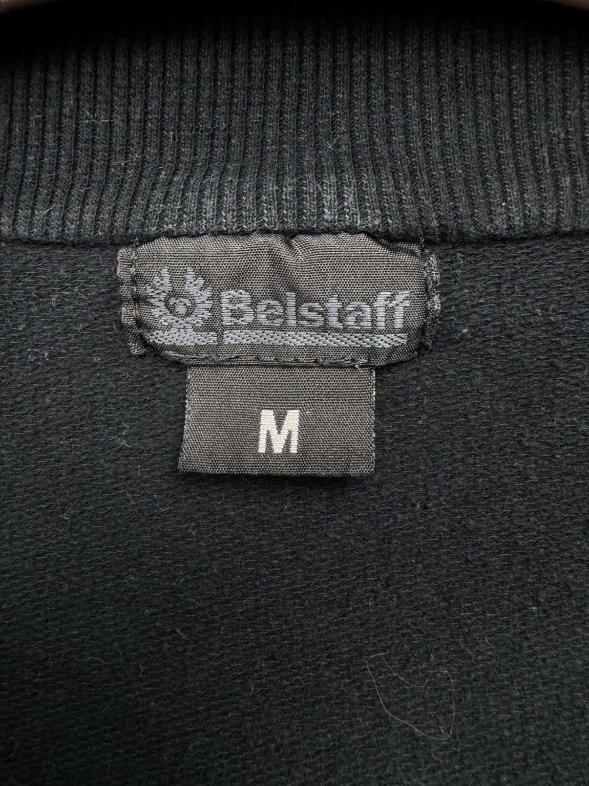 Belstaff Belstaff vintage big logo black full double zip sweater Size US M / EU 48-50 / 2 - 11 Thumbnail