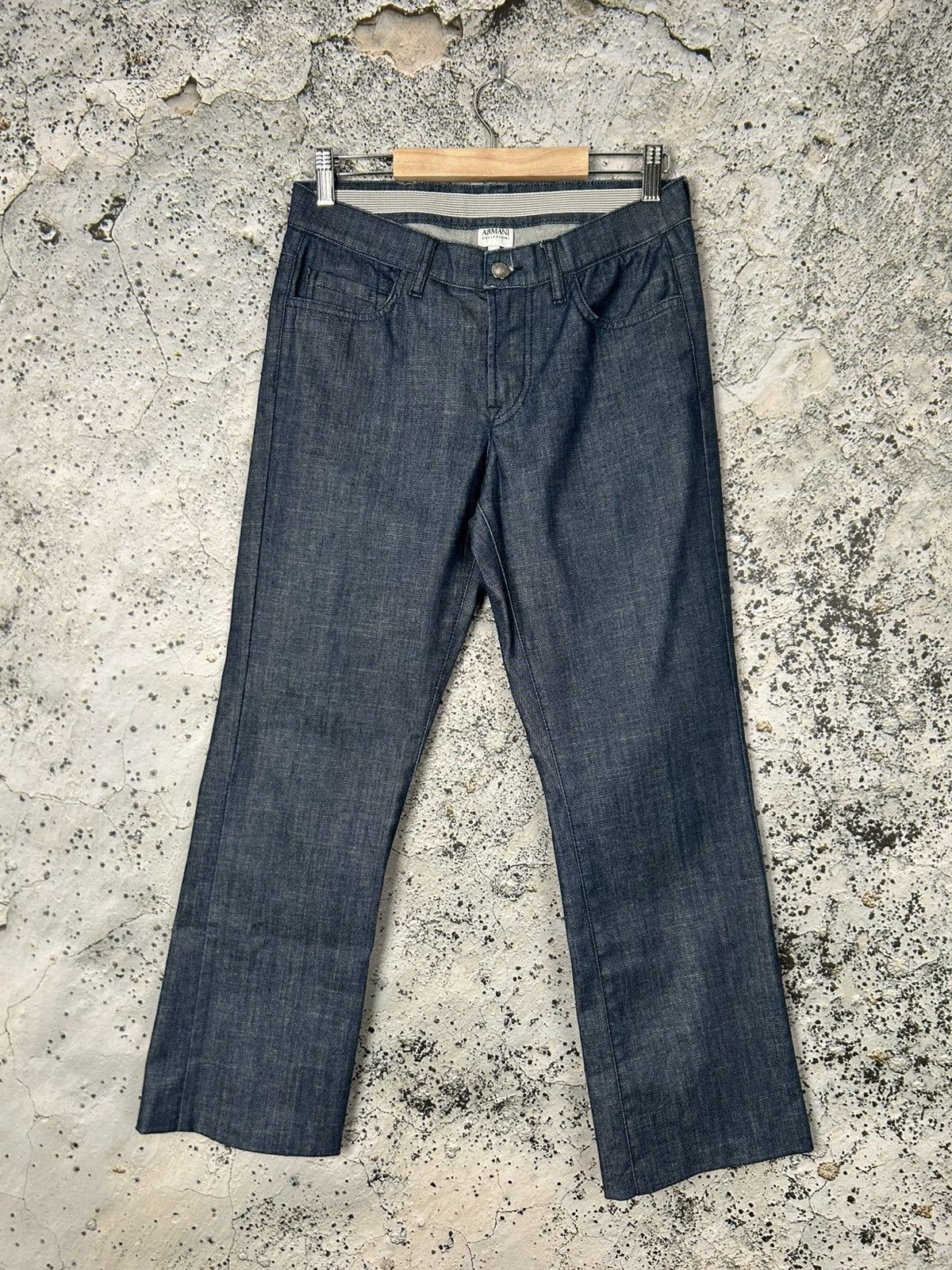 Armani Collezioni Armani Collezioni Denim Elegant Pants Jeans Avantgarde Hype Size US 27 - 1 Thumbnail