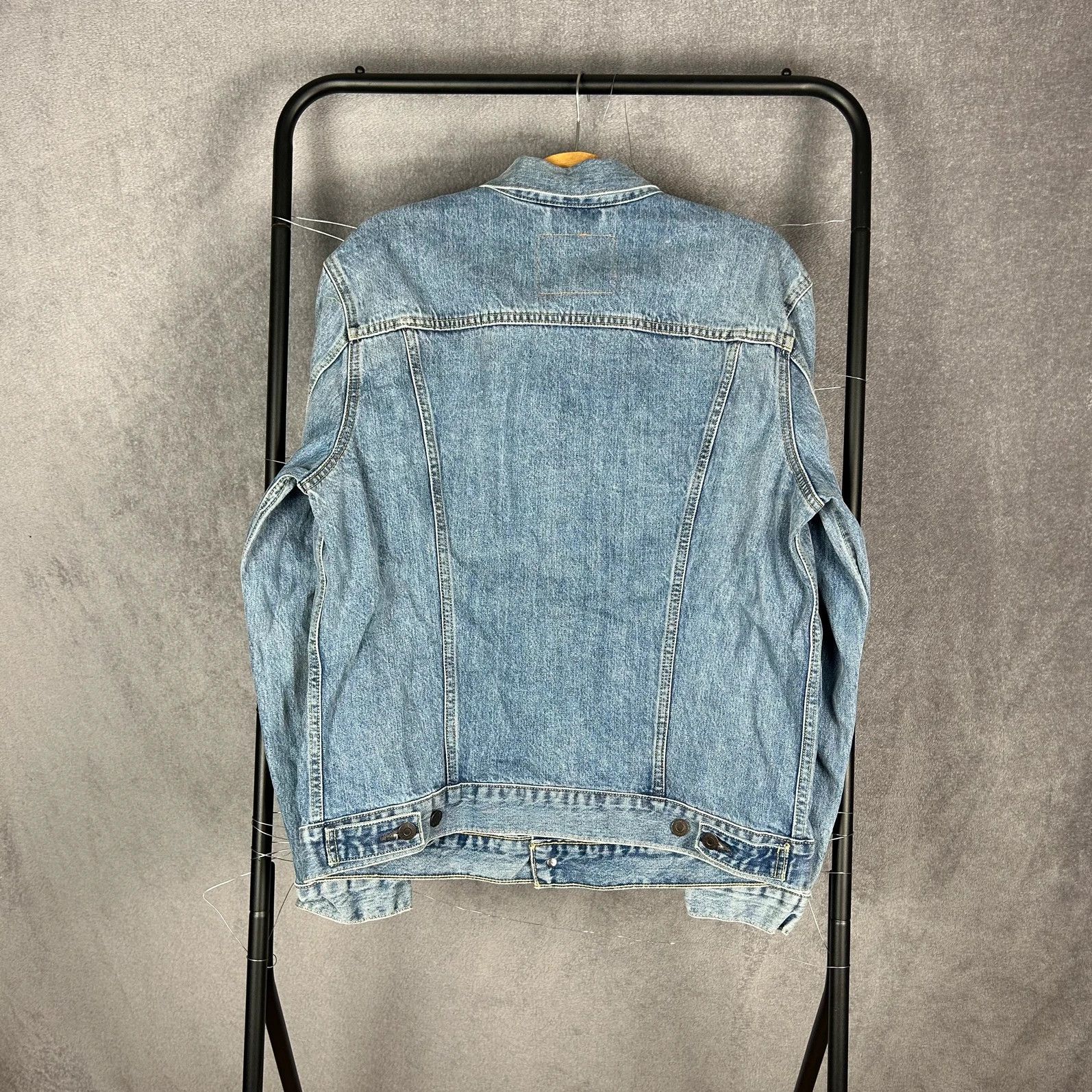 Levi's Levis denim jacket mini logo blue classic katana button up Size US L / EU 52-54 / 3 - 2 Thumbnail