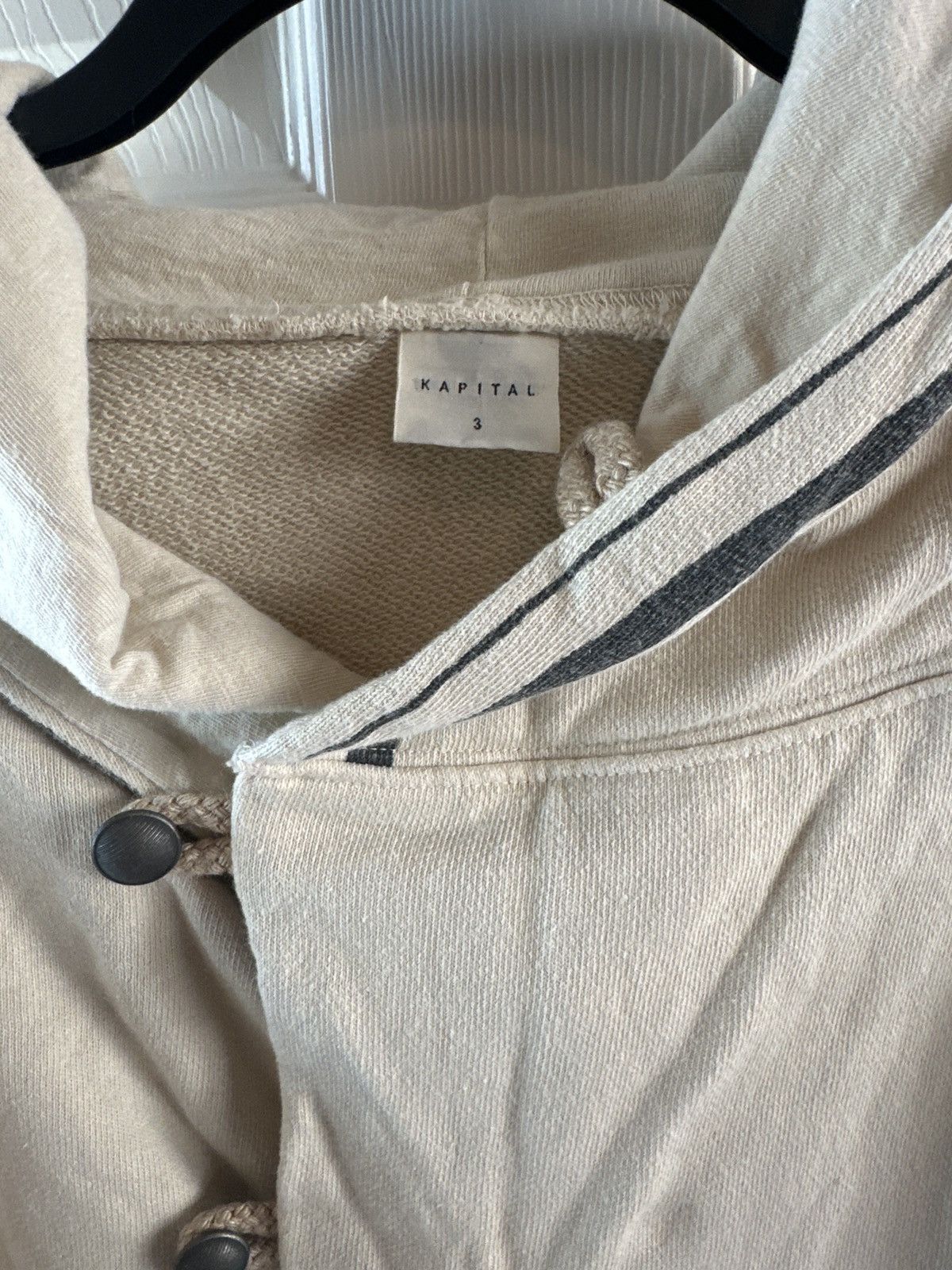 Kapital Kapital asymmetrical naval hoodie Size US M / EU 48-50 / 2 - 6 Thumbnail