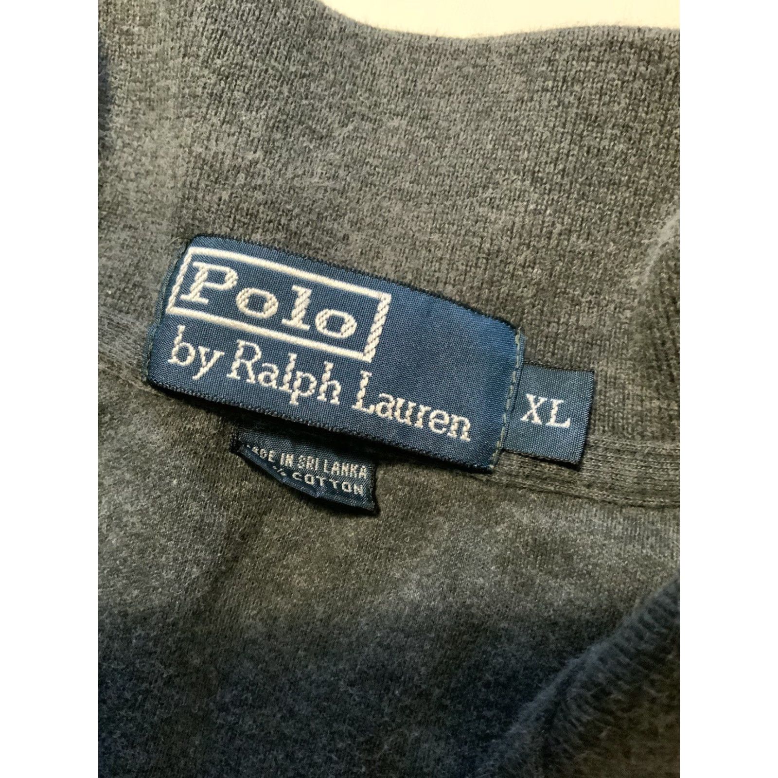 Polo Ralph Lauren VINTAGE Polo Ralph Lauren Polo Shirt XL Mens Charcoal Grey Blue Pony Player Logo S/S Polo Shirt XL Size US XL / EU 56 / 4 - 6 Thumbnail