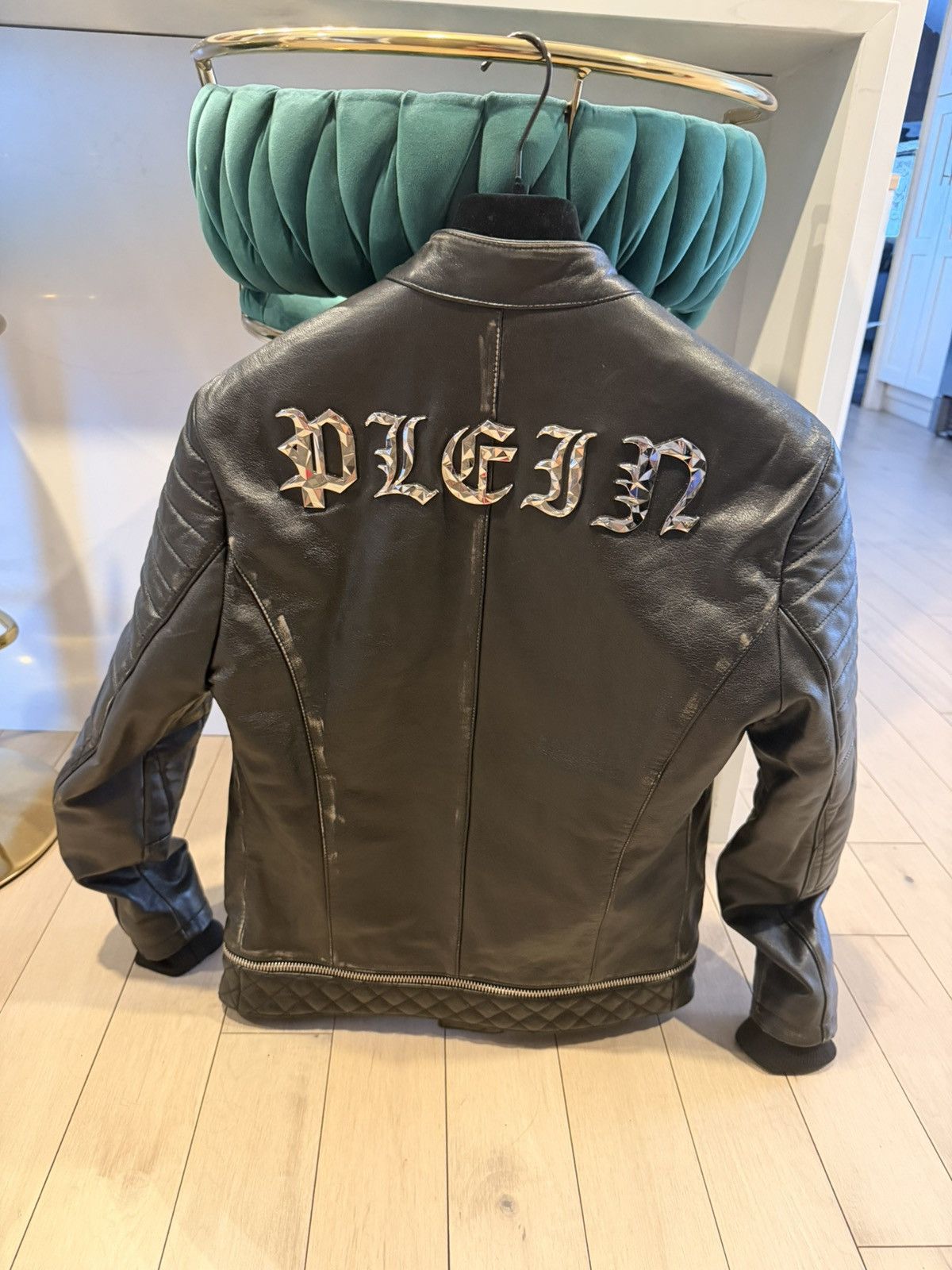 Philipp Plein Rockstud leather biker jacket Size US S / EU 44-46 / 1 - 1 Thumbnail