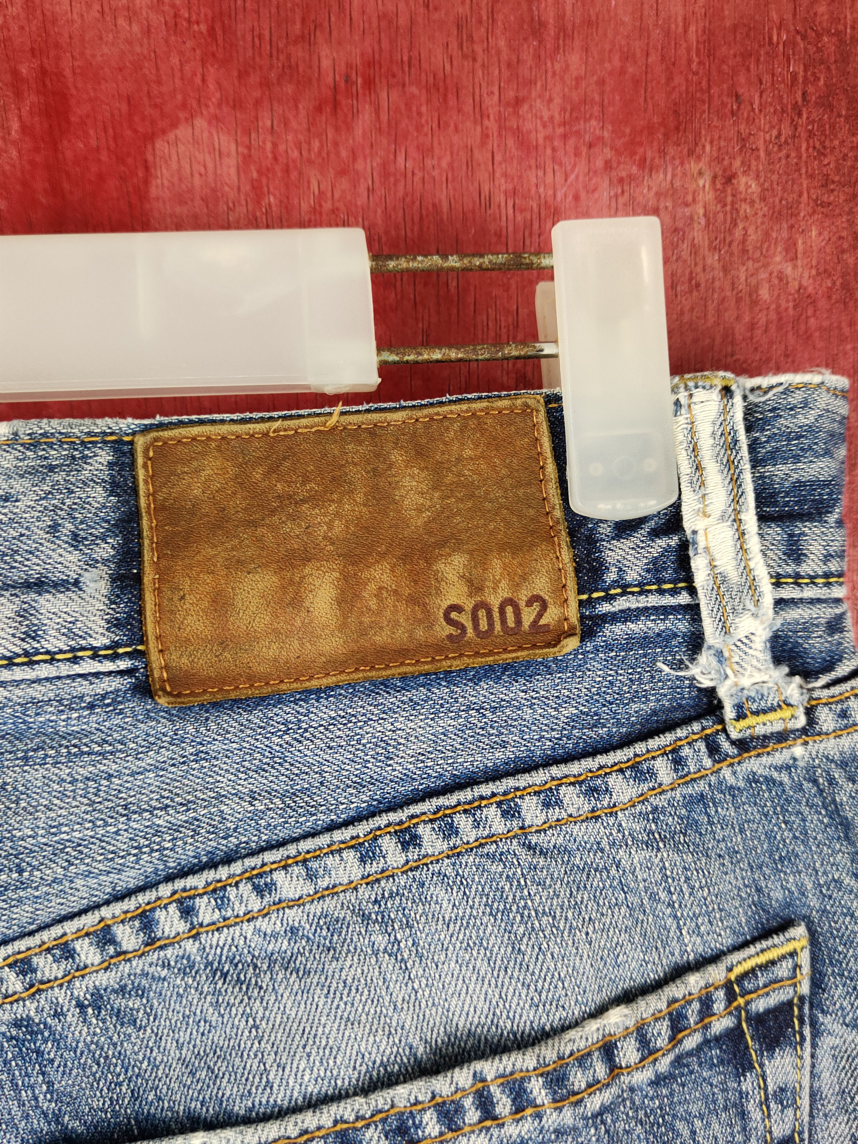 Japanese Brand Uniqlo Blue Faded Distressed Ripped Jeans #S1677 Size US 32 / EU 48 - 8 Thumbnail