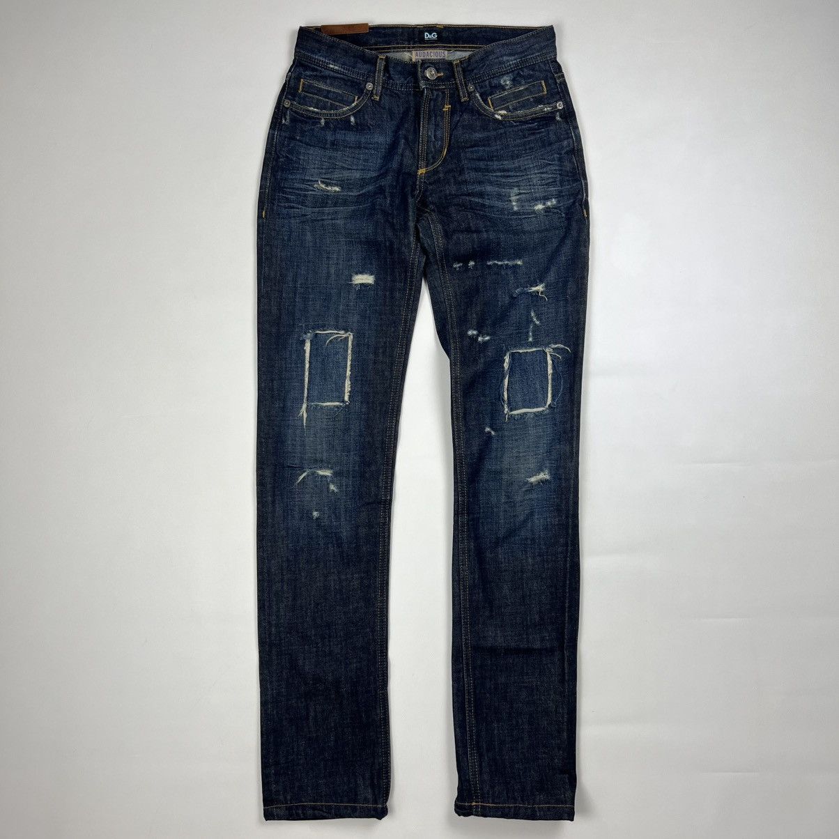 Dolce & Gabbana × Vintage Dolce Gabbana vintage distressed denim jeans Size 28" / US 6 / IT 42 - 1 Thumbnail