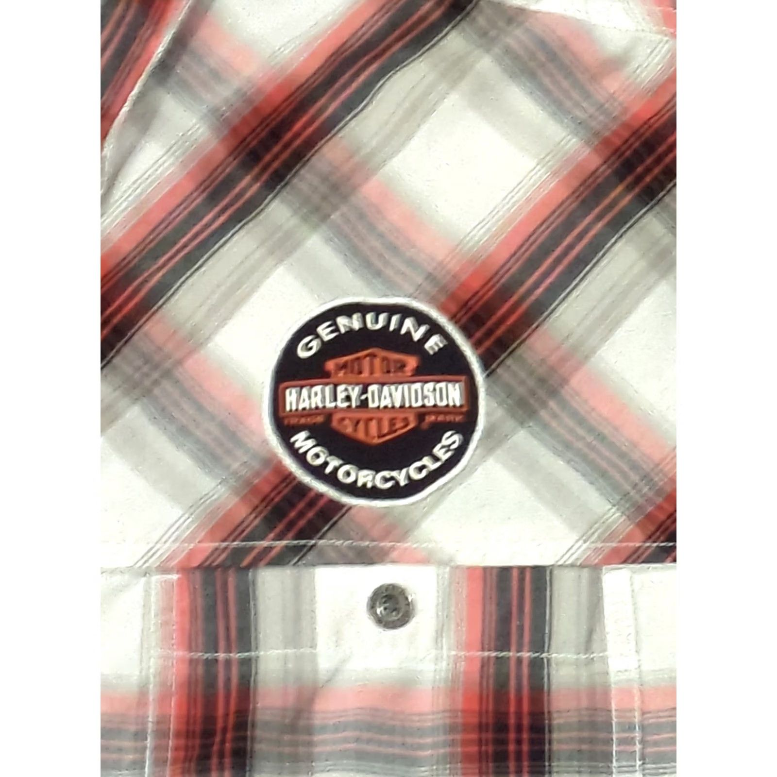Harley Davidson Genuine HARLEY-DAVIDSON Patch Logo Button Shirt XXL Mens Shirt Short Sleeve Multicolor Plaid Embroidered Pocket Button-Up Casual Workwear Size US XXL / EU 58 / 5 - 2 Thumbnail