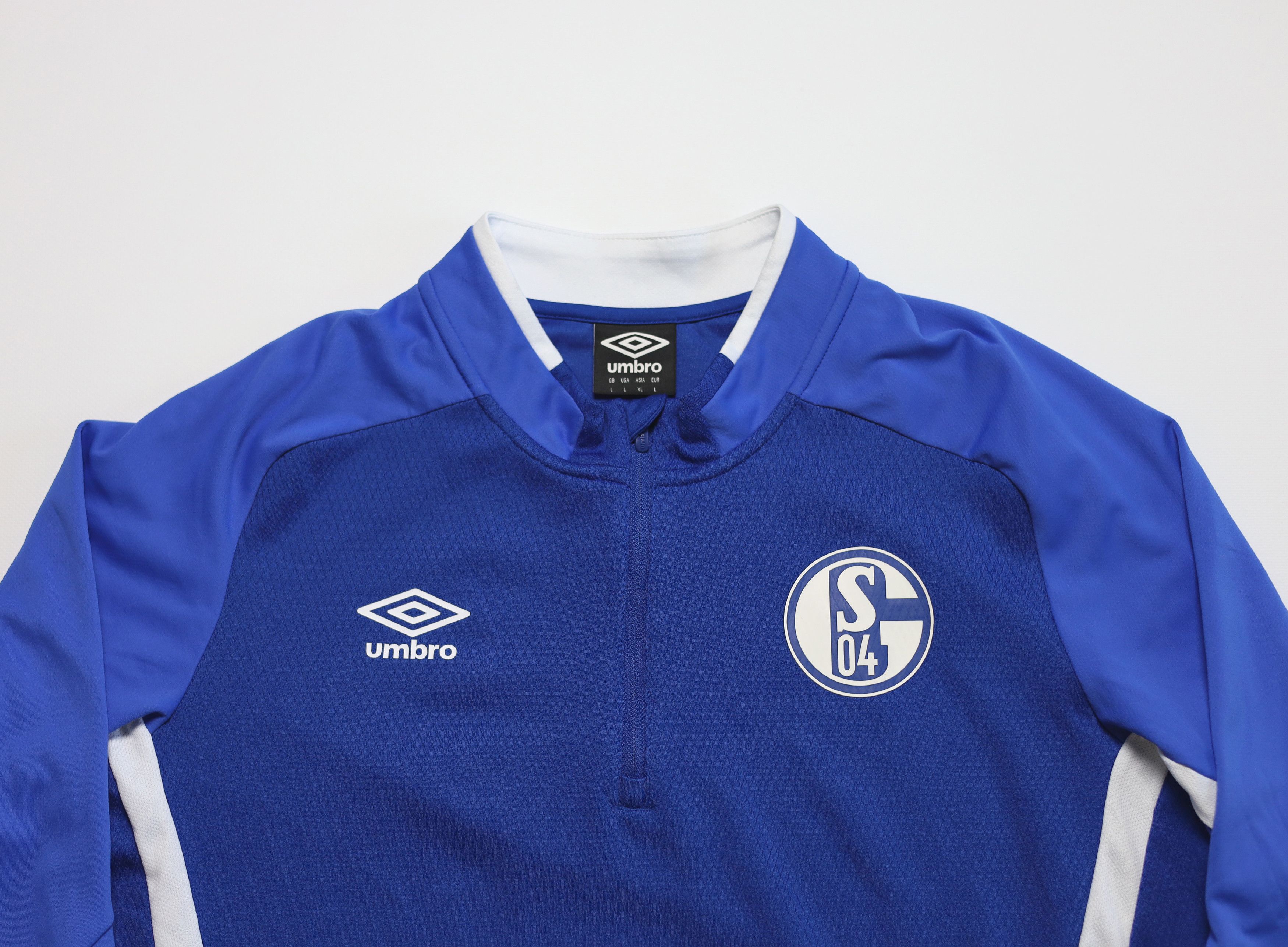 Umbro Umbro FC Schalke 04 1/4 Zip Shirt Training Top Size L Size US L / EU 52-54 / 3 - 2 Thumbnail