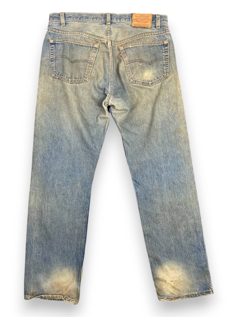 Levi's vintage levis 501-0000 distressed denim nice design Size US 38 / EU 54 - 2 Thumbnail