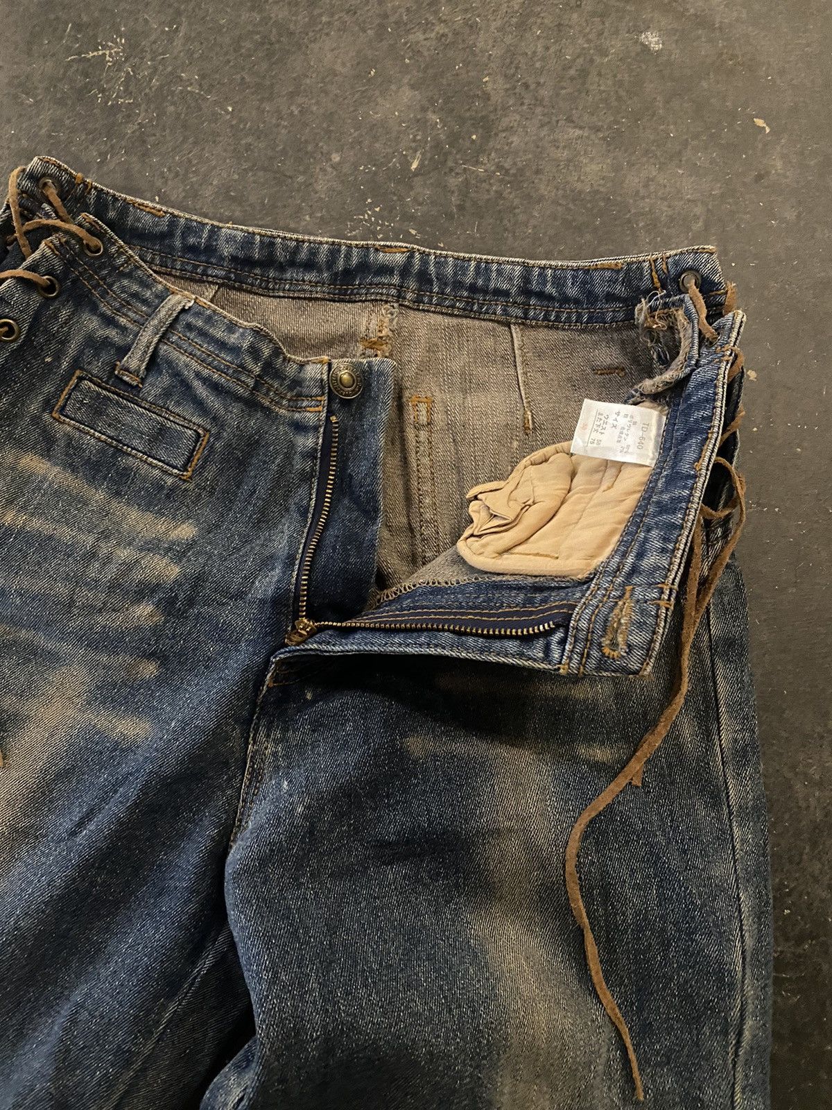 Beauty Beast Y2k lace up bootcut jeans Size US 28 / EU 44 - 5 Thumbnail