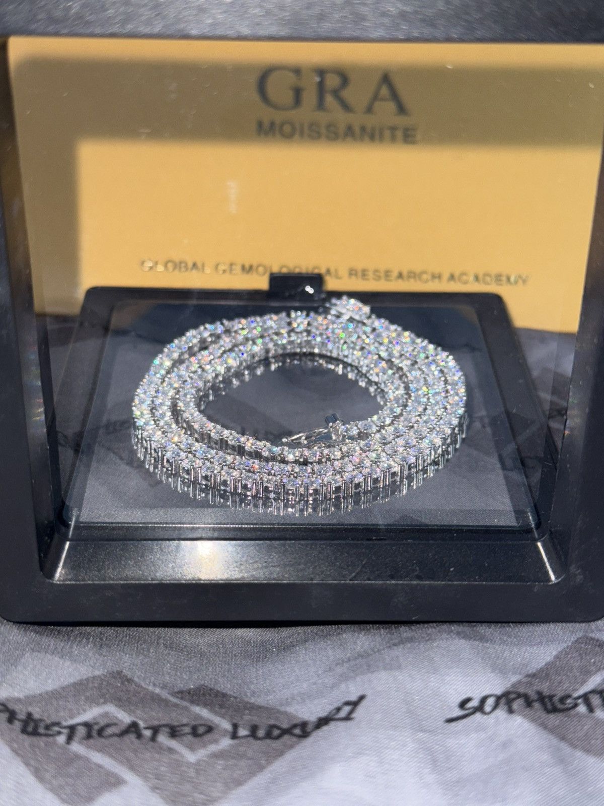 Other Tennis moissanite chain 20” 3mm Size ONE SIZE - 2 Thumbnail