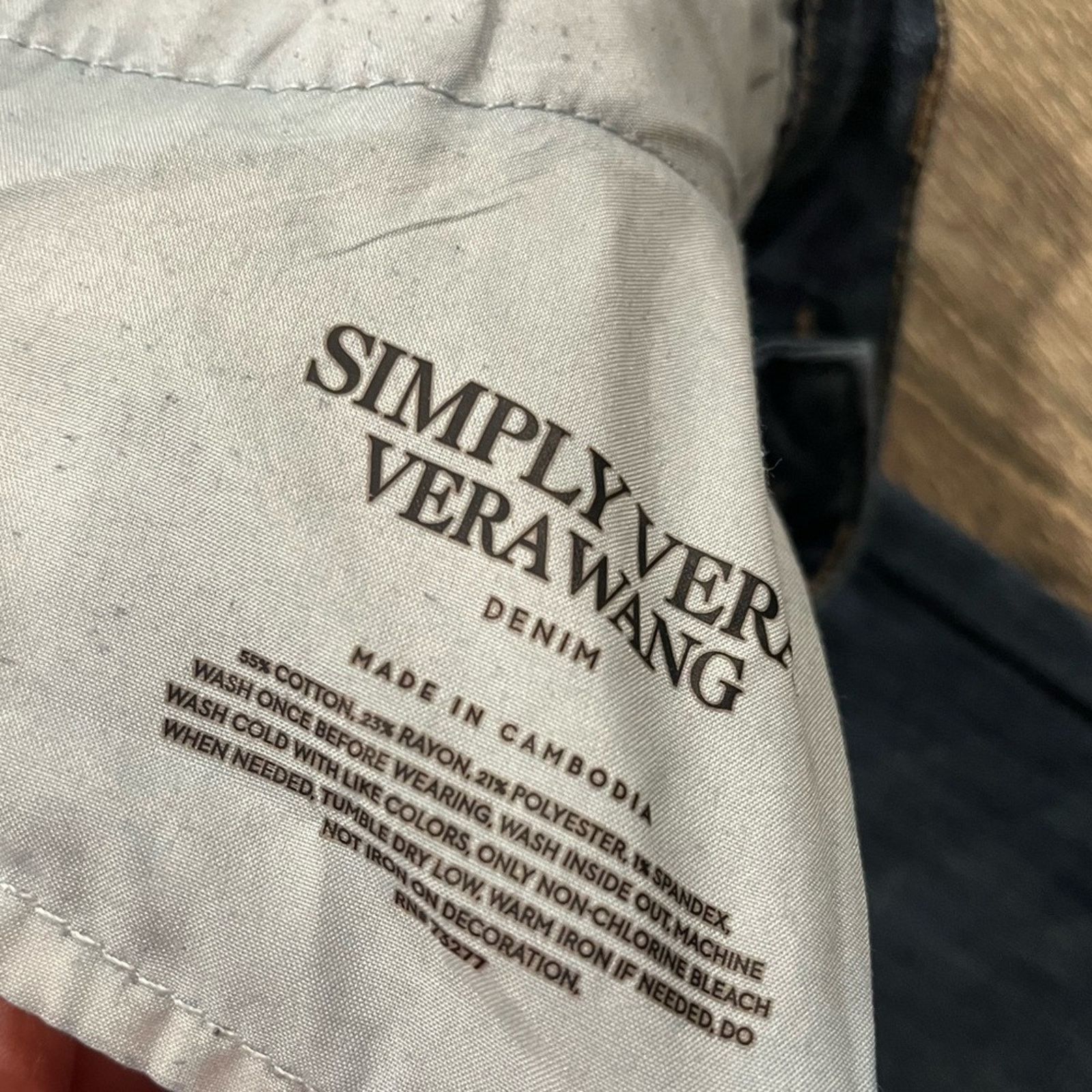 Vintage Simply Vera Wang Jeans Bootcut Mid Rise Medium Wash Size 2 Size 26" / US 2 / IT 38 - 7 Thumbnail