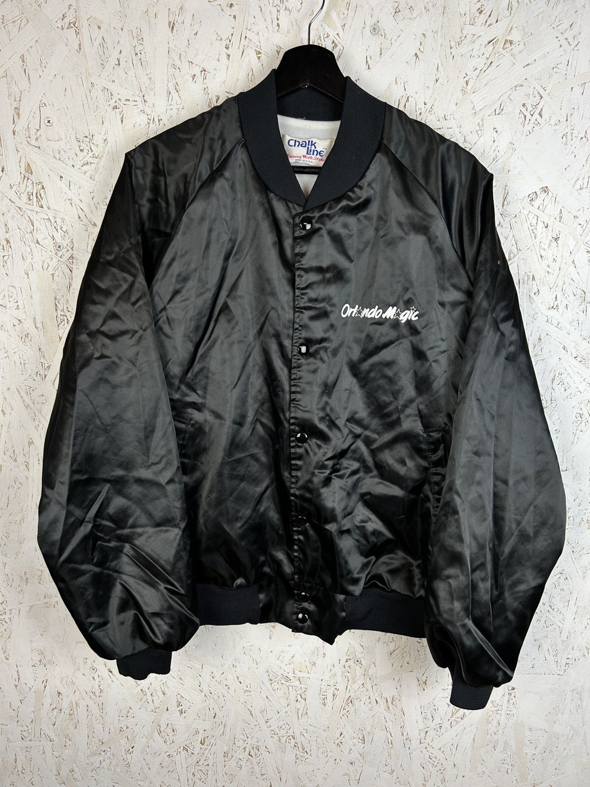 Chalk Line 90s Chalk Line Orlando Magic NBA Satin Bomber Jacket Black L Size US L / EU 52-54 / 3 - 5 Thumbnail