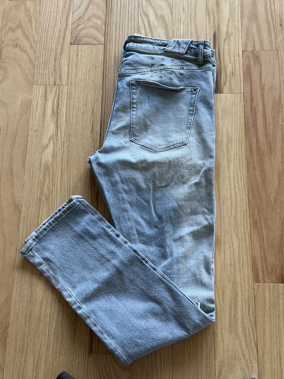 Ksubi Ksubi Chitch Punk Blue Thrashed Jean Size US 32 / EU 48 - 4 Thumbnail