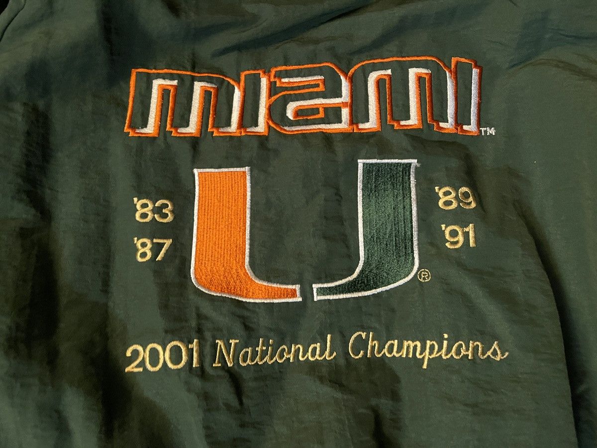 Other VINTAGE Miami Hurricanes Stitch Count Jacket XL Made In USA Size US XL / EU 56 / 4 - 8 Thumbnail
