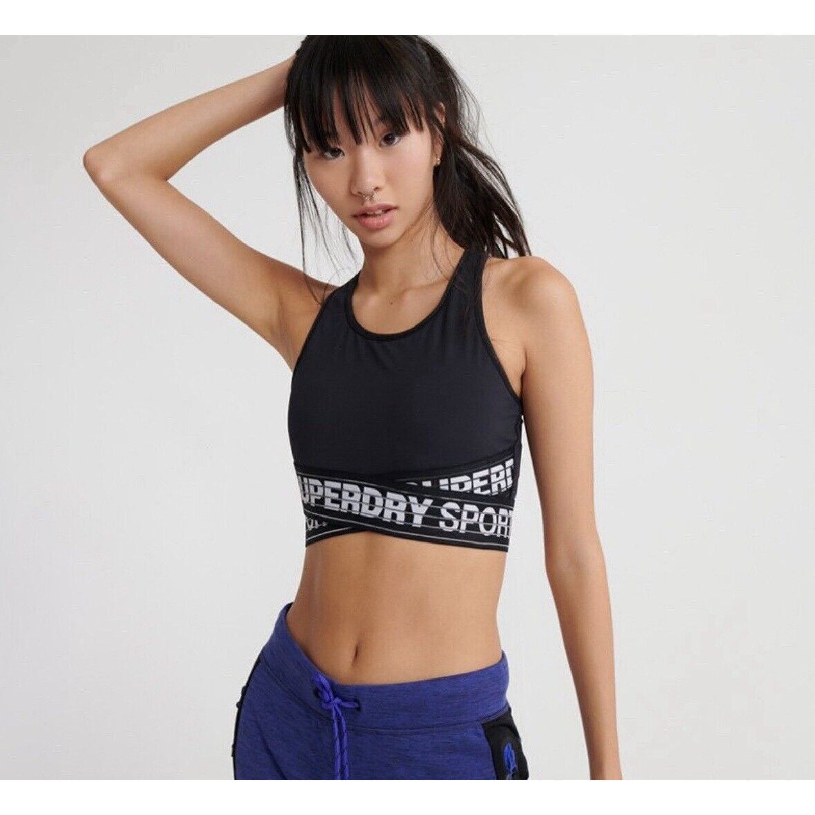 Superdry Superdry Active Core Cross Bra Logo Women's Sports Bra, 6 Size ONE SIZE - 2 Thumbnail