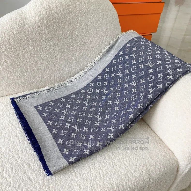 Louis Vuitton Louis Vuitton Mulberry silk scarf with presbyopia scarf Size ONE SIZE - 1 Thumbnail