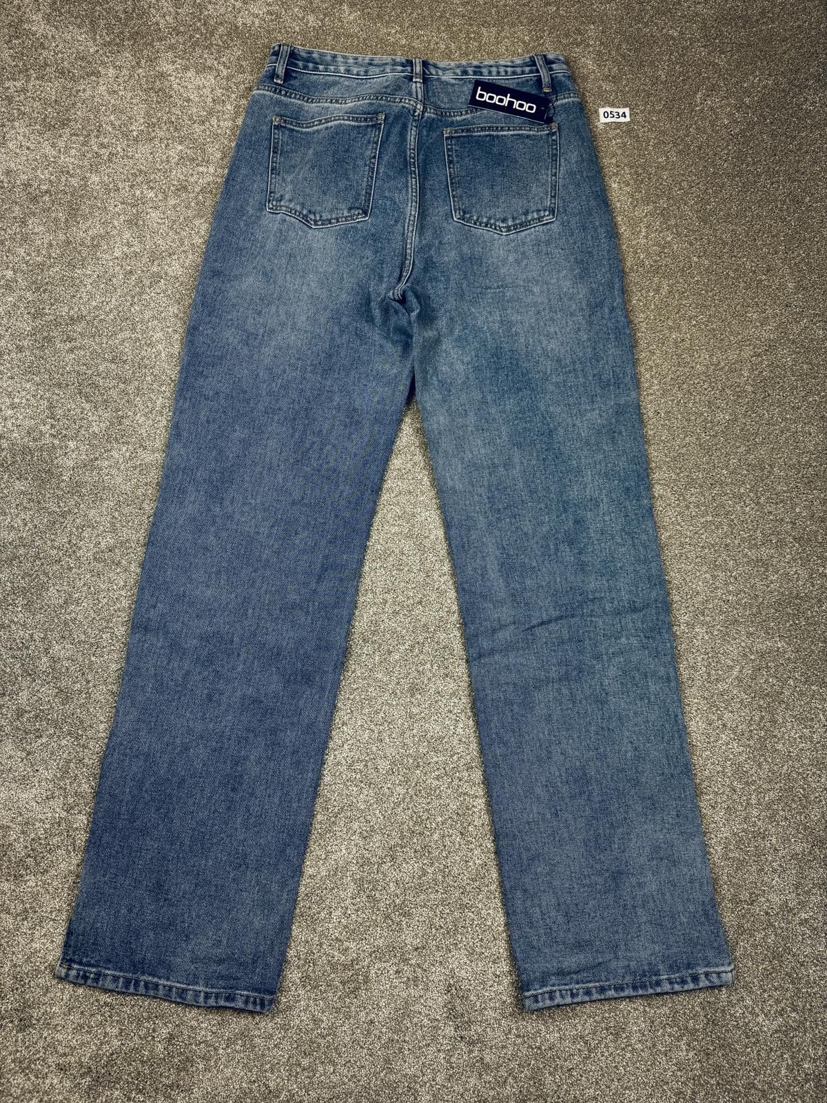 Boohoo boohoo High Waist Wide Leg Jeans UK 14 US 10 EU 42 Size 32" / US 10 / IT 46 - 3 Thumbnail