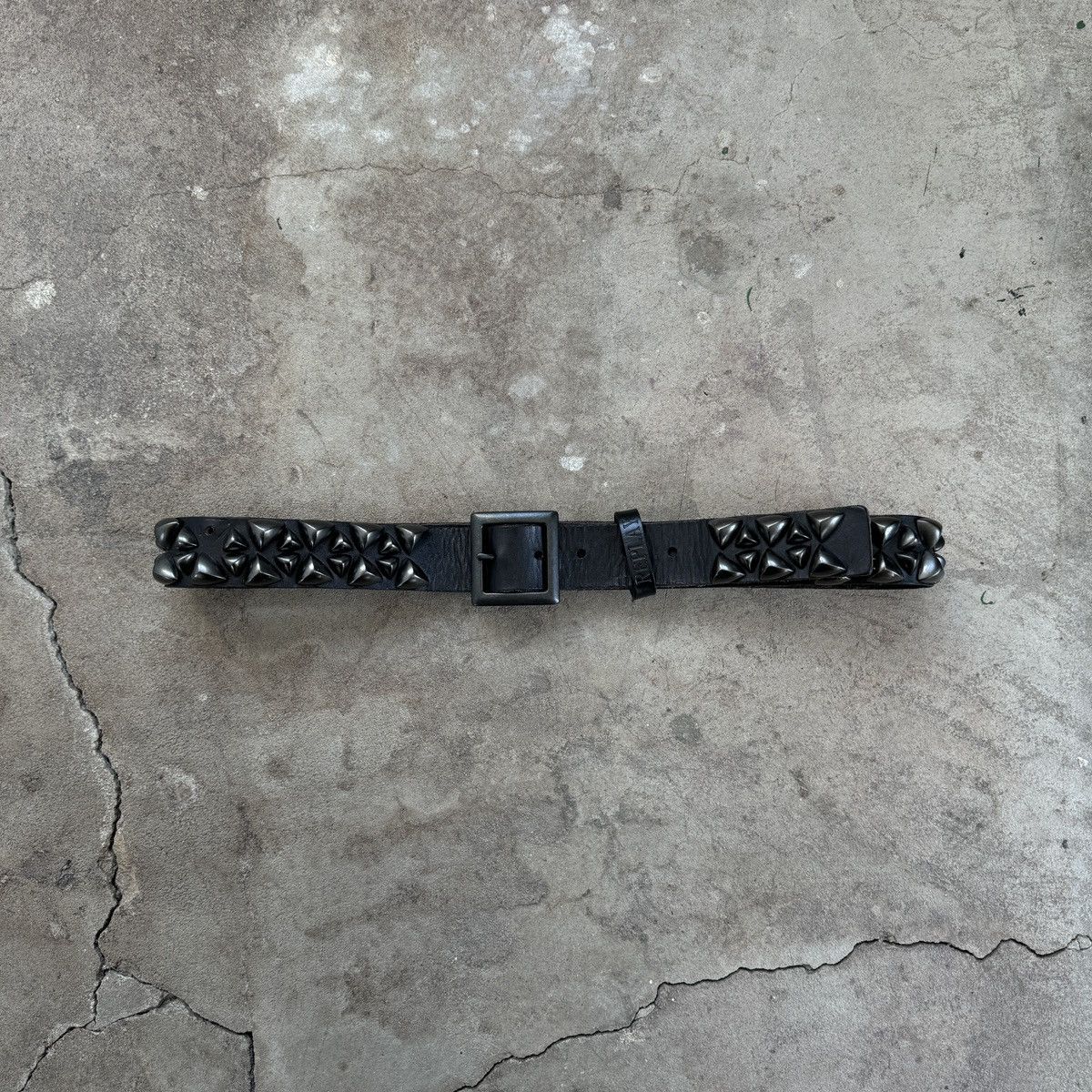 Vintage Replay Genuine Leather Metal Belt Avant Garde