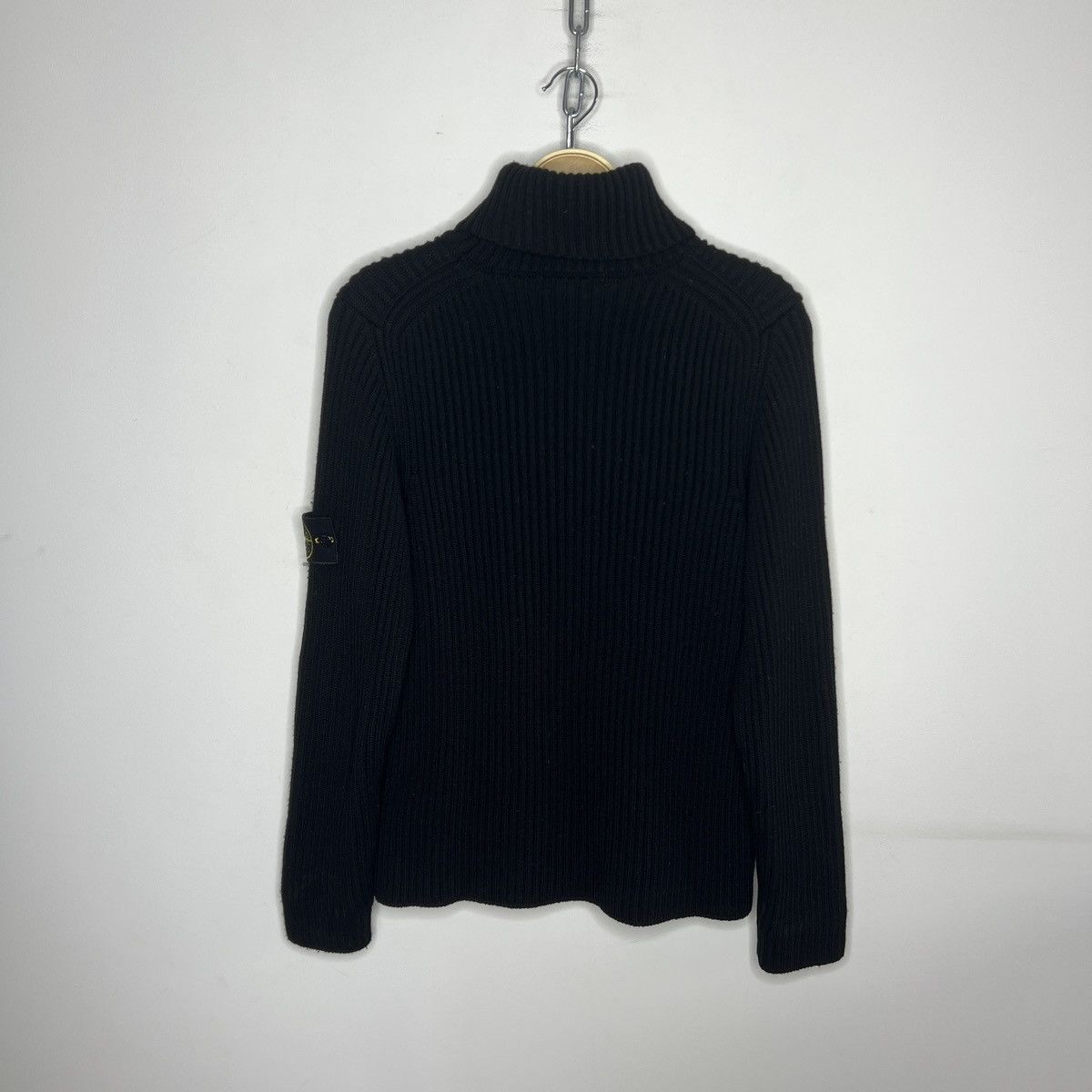 Stone Island Vintage Stone Island Ribbed Wool Turtleneck Patch Sweater Size US M / EU 48-50 / 2 - 10 Thumbnail