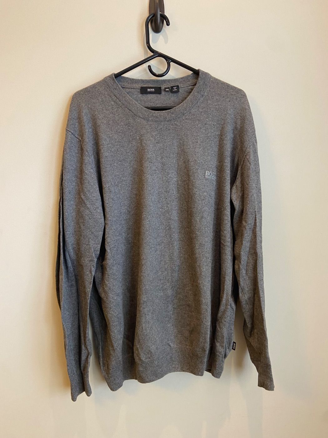 Hugo Boss Hugo Boss Grey Crew Neck Sweater Size XXL Size US XXL / EU 58 / 5 - 1 Thumbnail