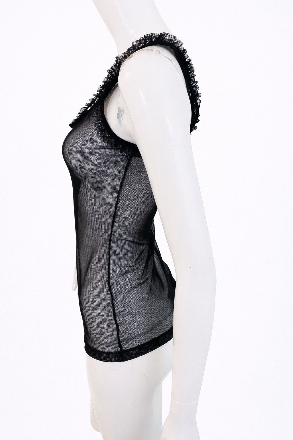 Dolce & Gabbana Dolce & Gabbana Sheer Mesh Rhinestone Transparent Top Size US XS / EU 42 / 0 - 4 Thumbnail