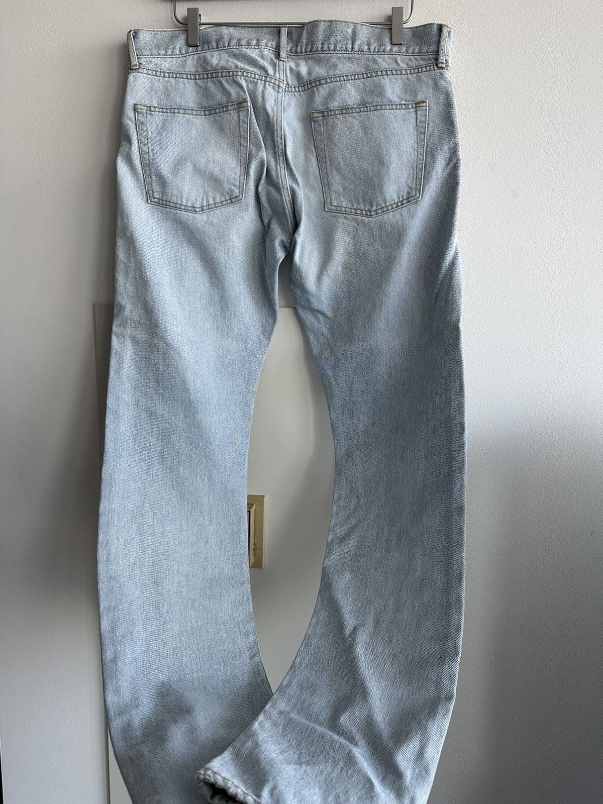 Saint Laurent Paris SLP Super Rare Brand New Trashed Ripped Skinny Denim Jeans Size US 33 - 22 Thumbnail